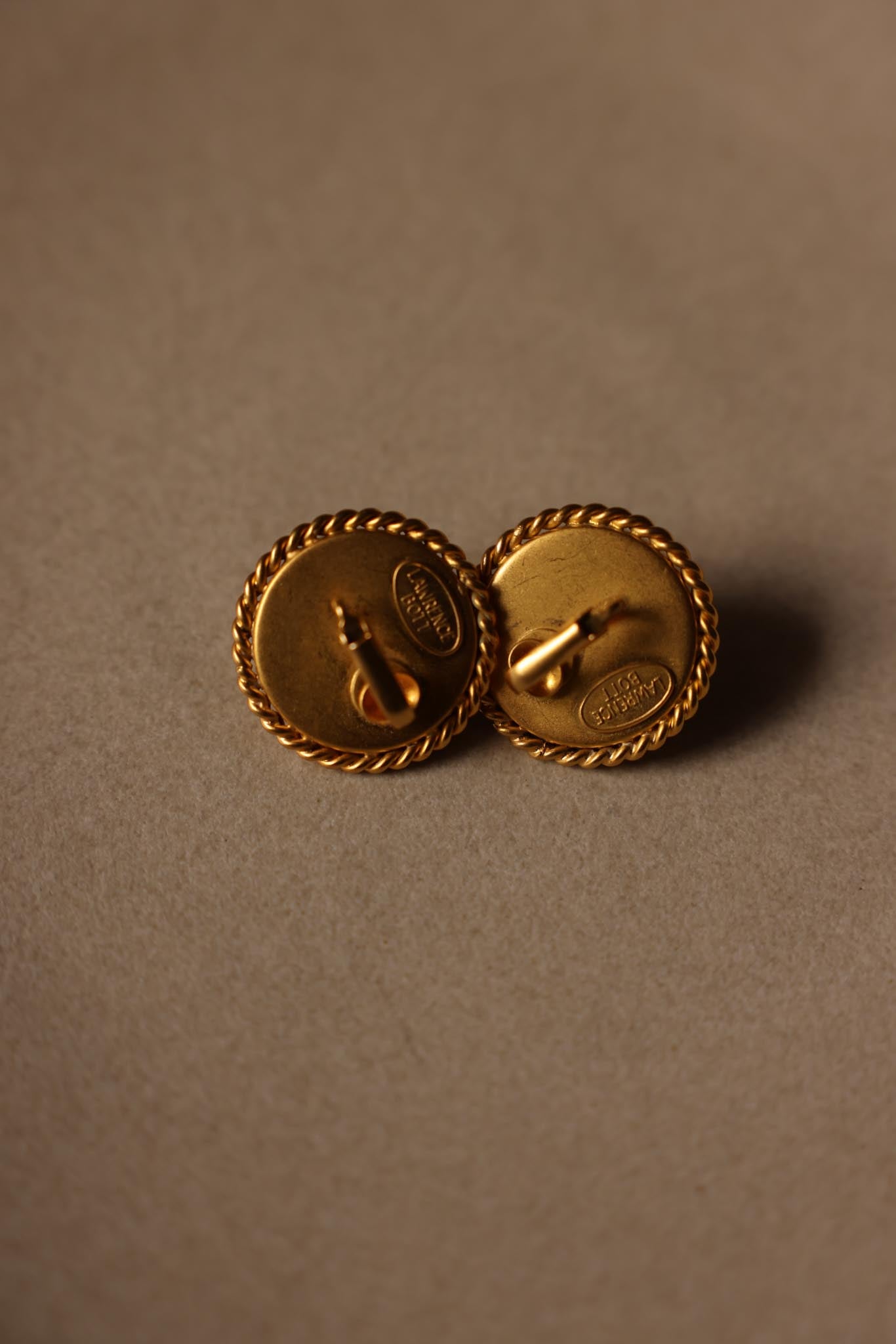 Lawrence Bott Gold-Tone Clip-On Earrings with Faux Pearls