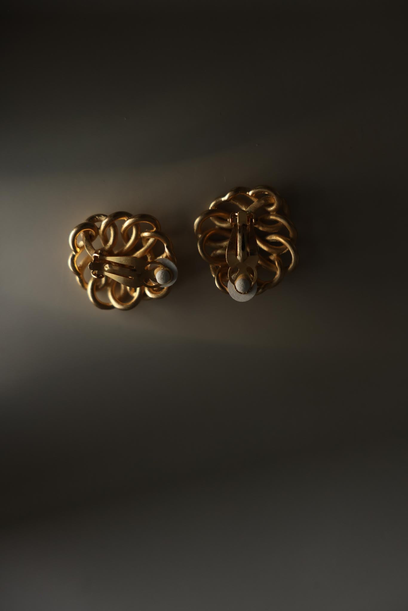 Matte Gold Knot Clip-On Earrings