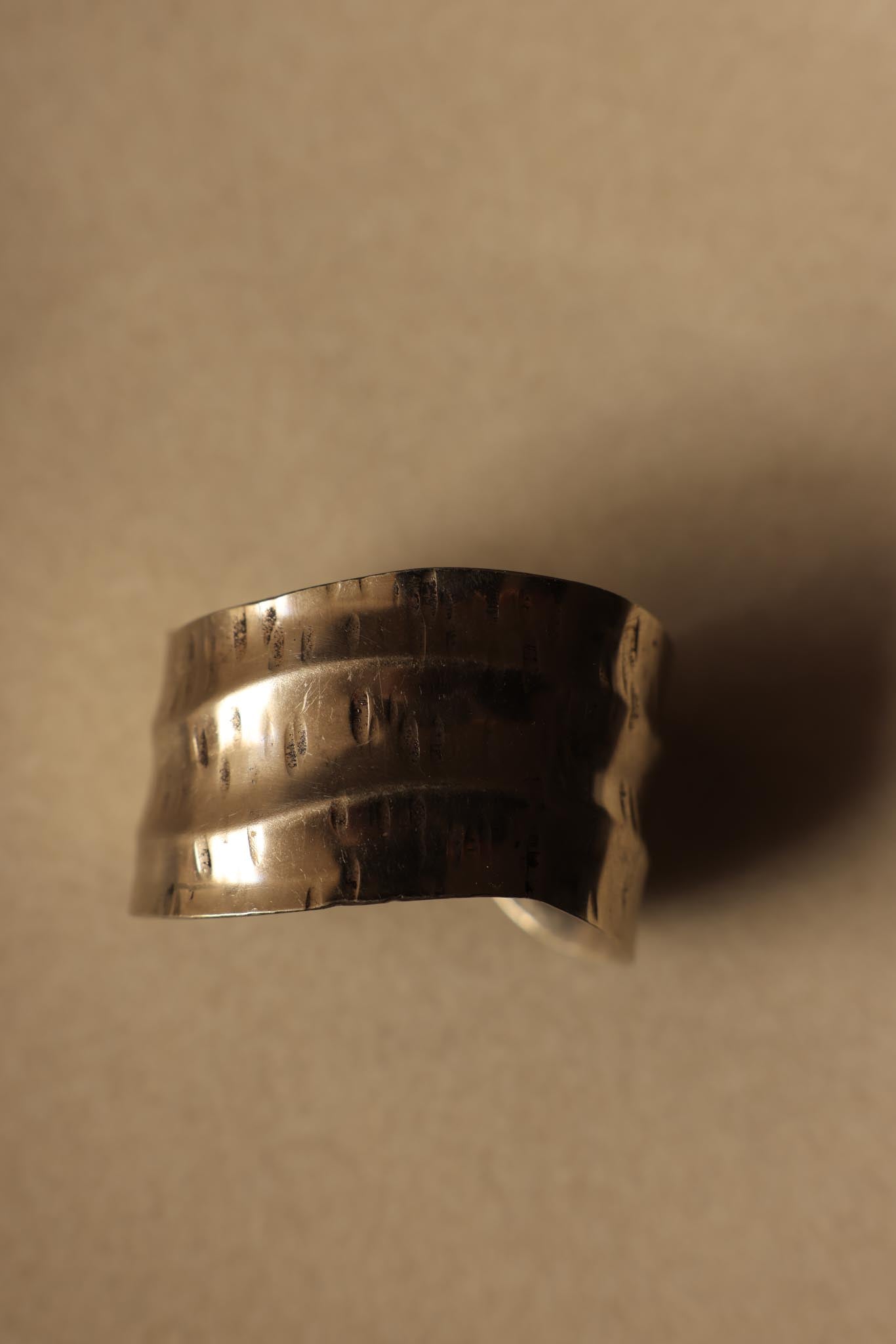 Silvertone Cuff Bracelet Set|Vintage Baazaar
