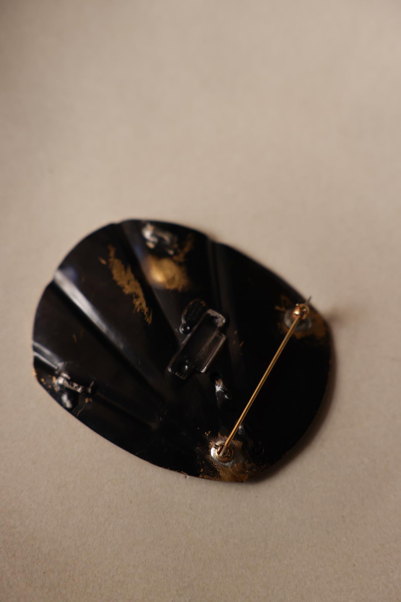 Brass and Bronze Statement Brooch