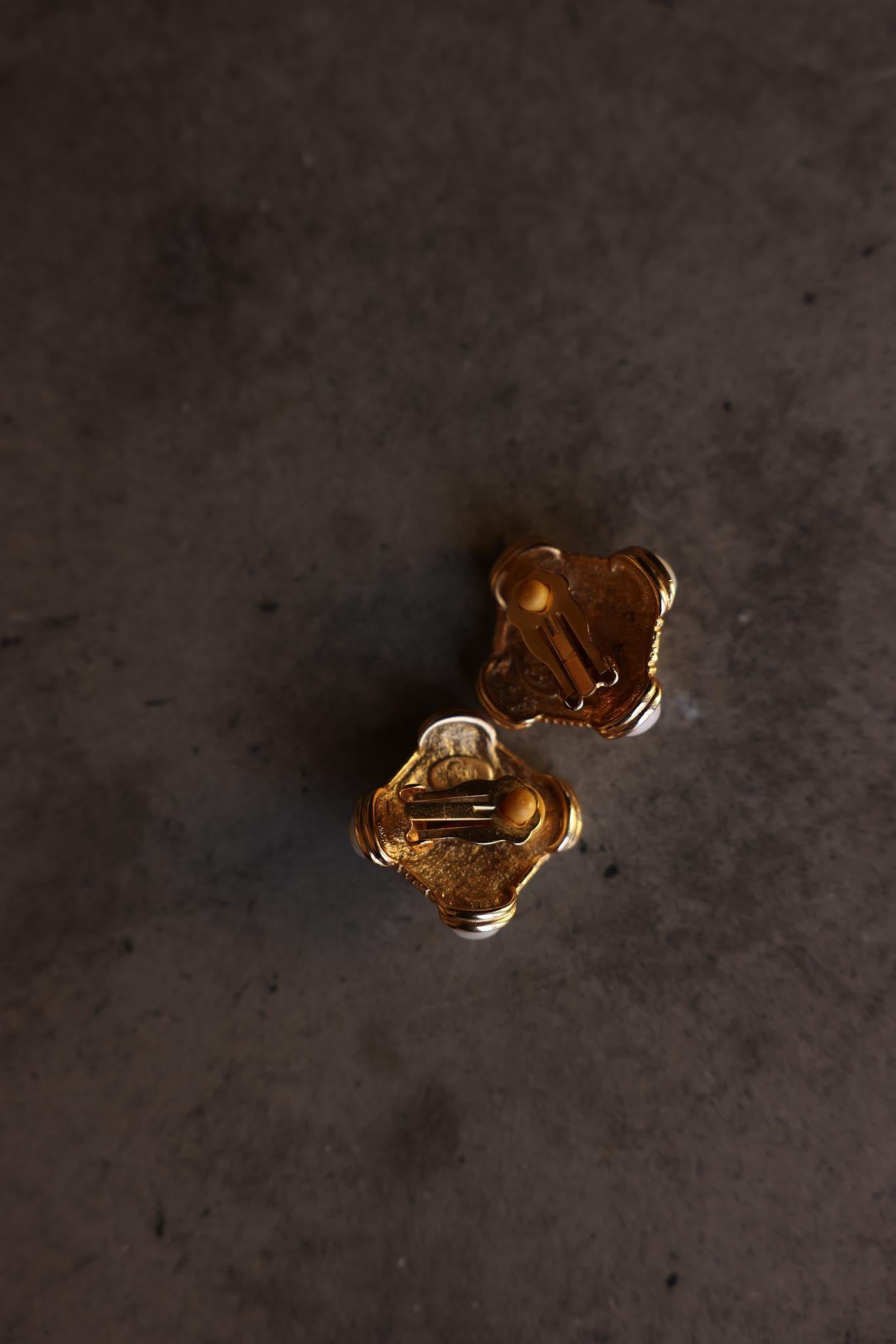 Premier Design Gold-Tone Faux Pearl Clip-On Earrings