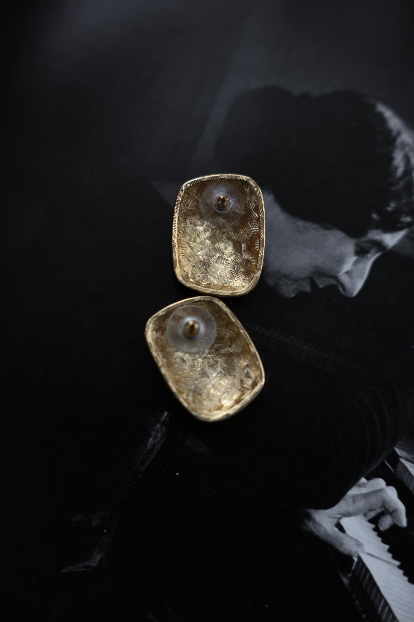 Golden Zebra Stripe Earrings|Vintage Baazaar