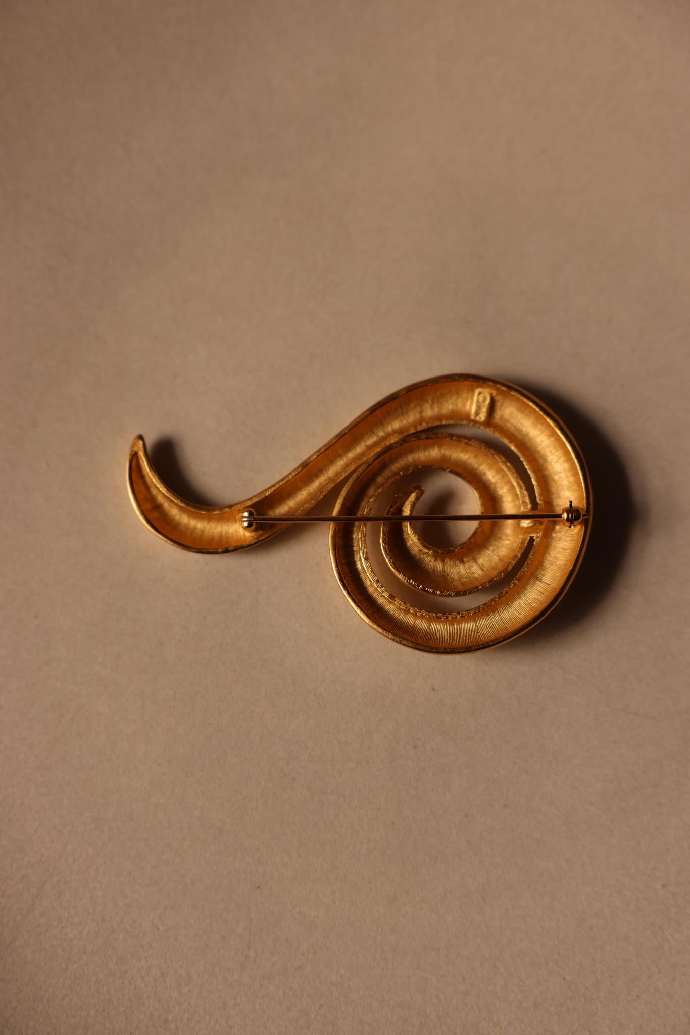Anne Klein Spiral Drop Brooch