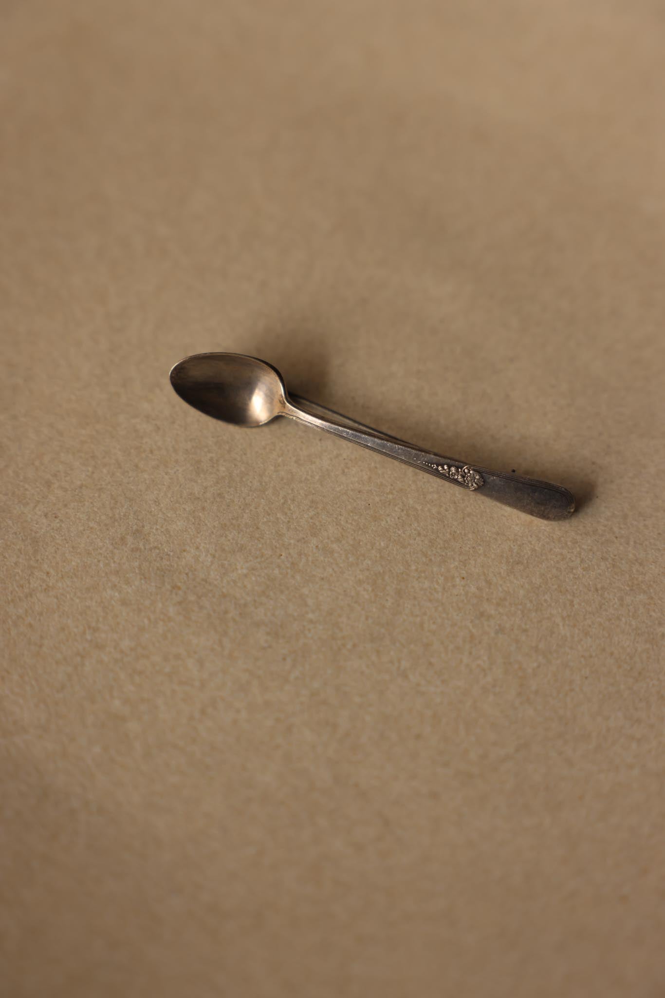 Silver Plated Spoon Brooch
