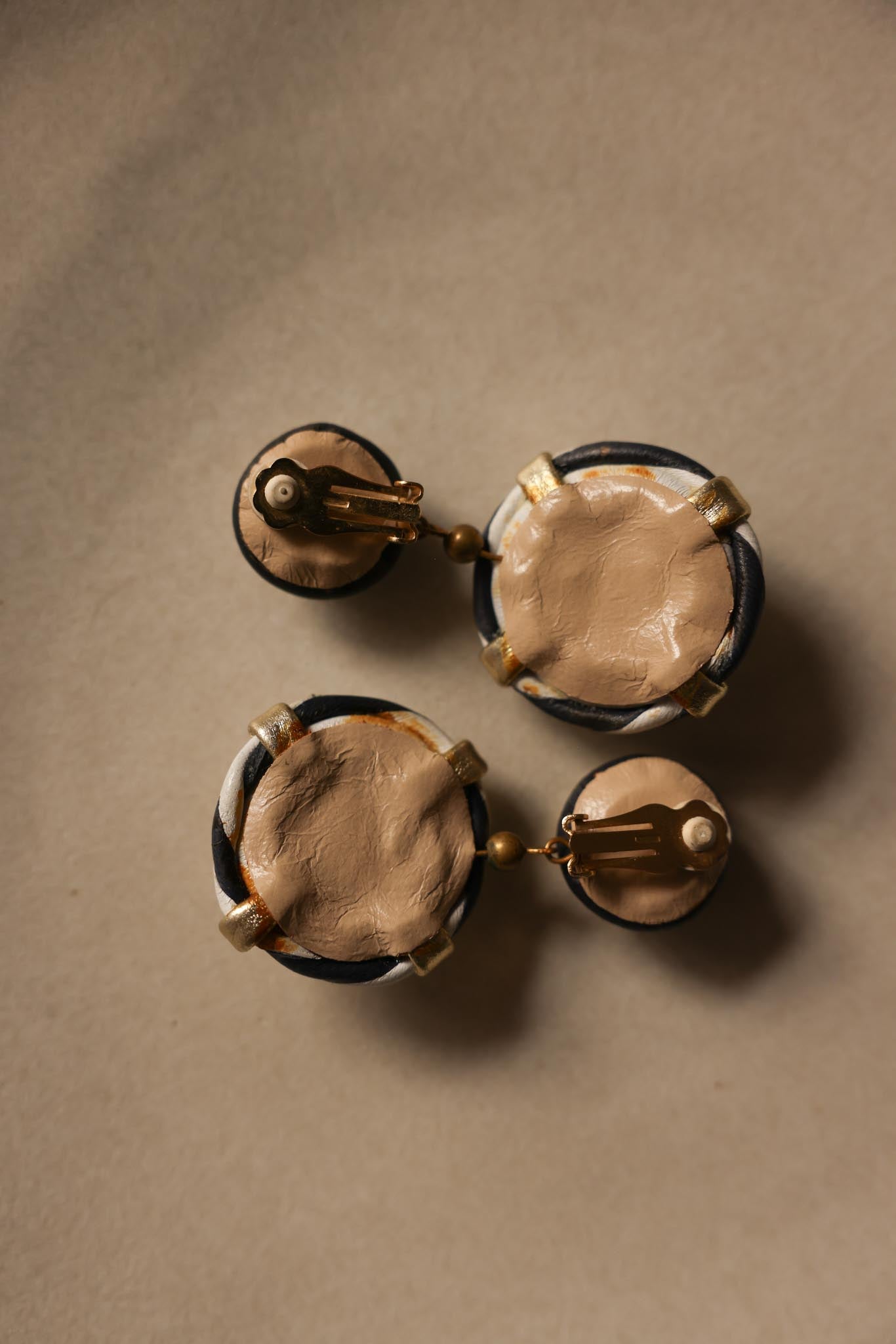 Nautical Anchor Clip-On Earrings with Gold-Tone Accents