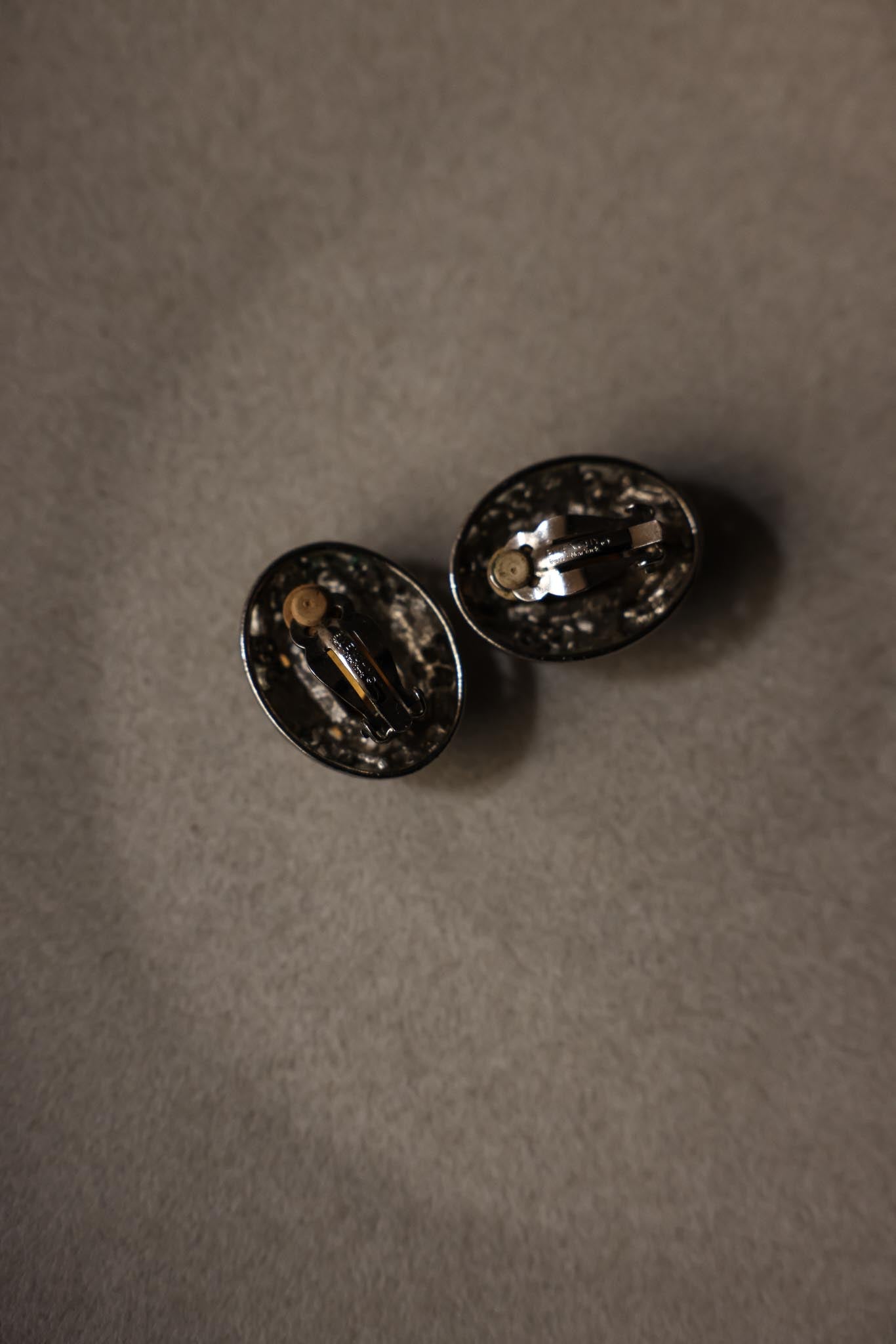 Givenchy Crystal Clip-On Earrings|Vintage Baazaar