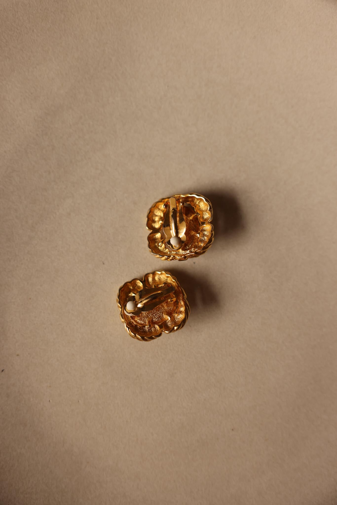 Gold-Tone Faux Pearl Clip-On Earrings