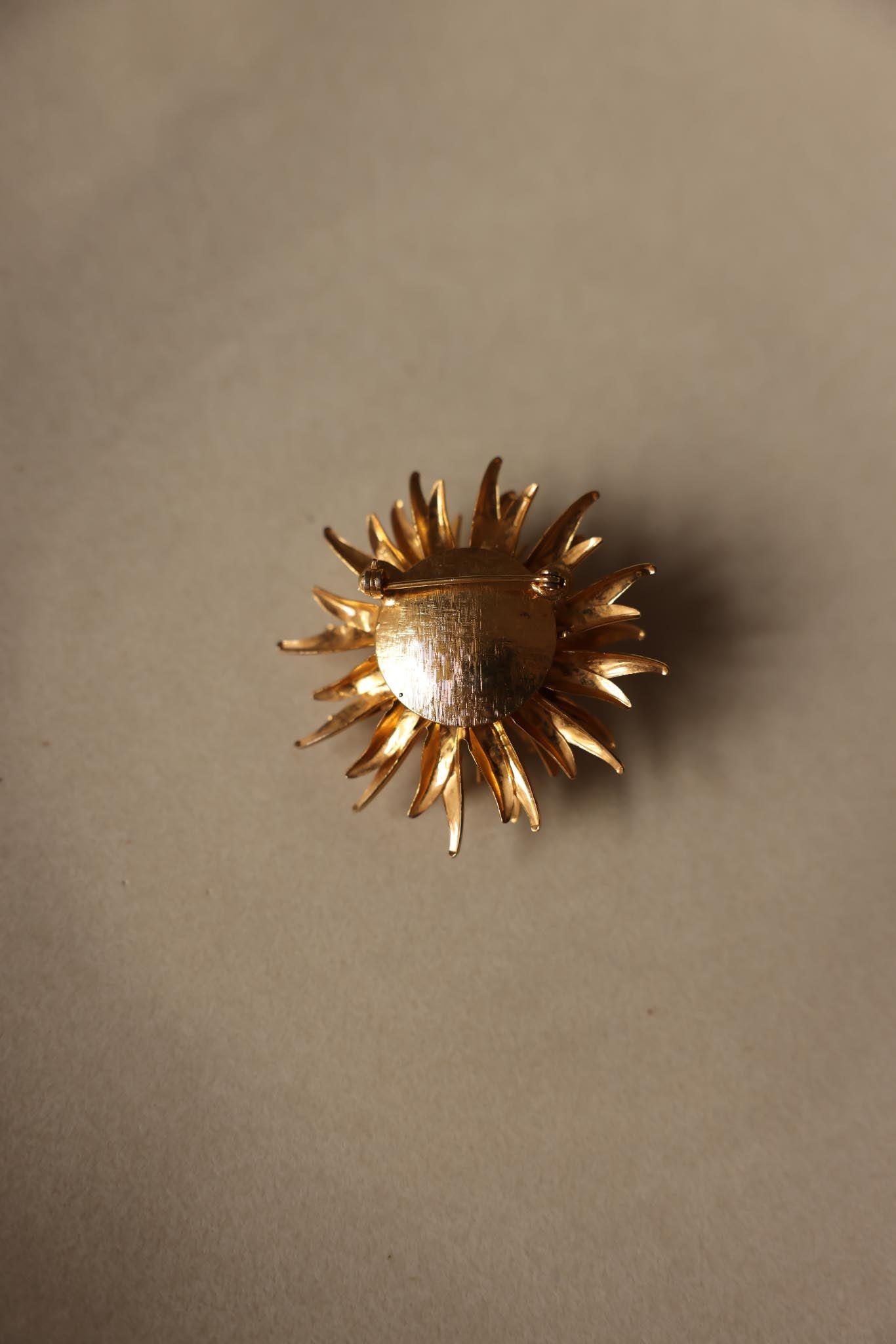 Golden Burst Brooch