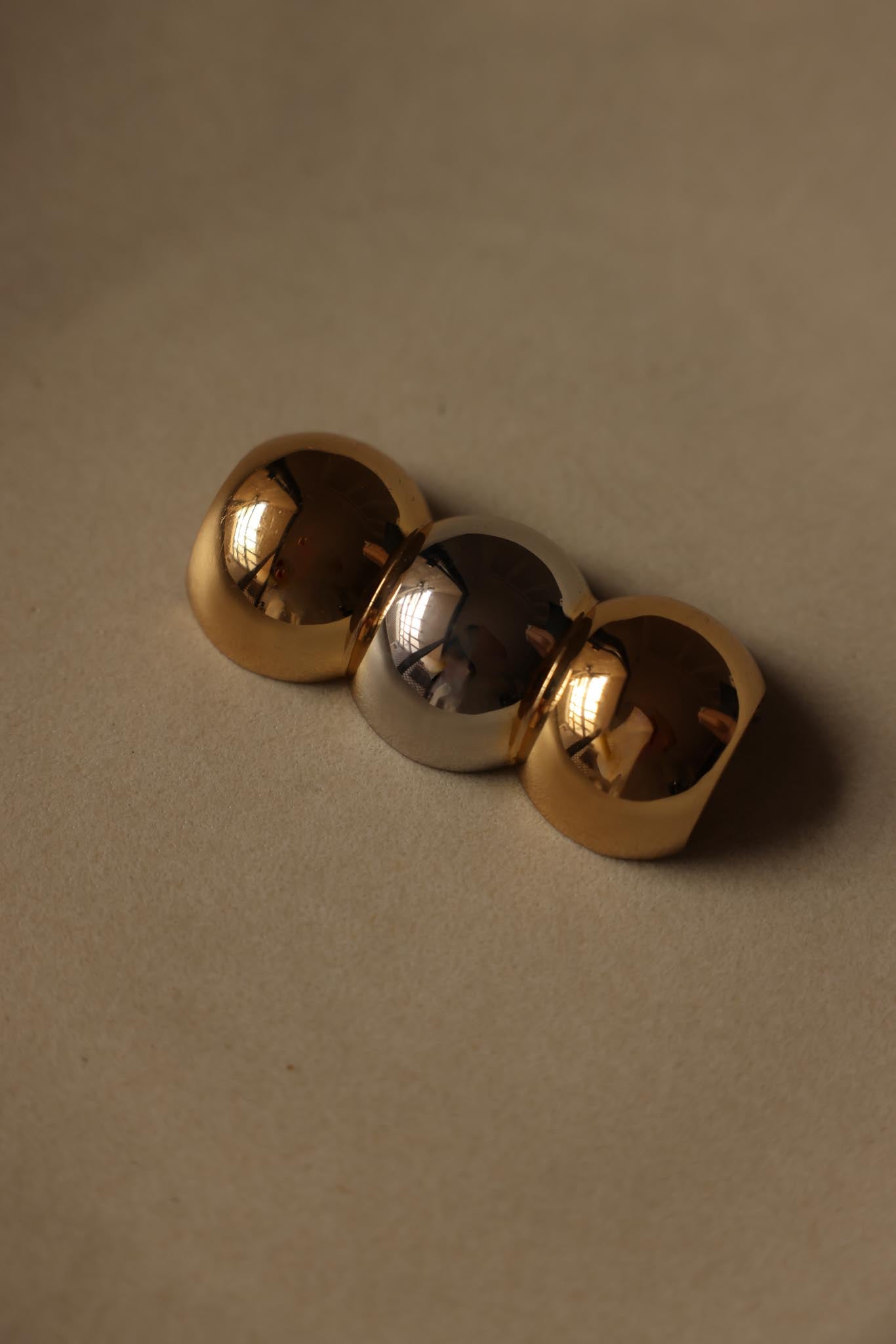Napier Two-Tone Dome Brooch