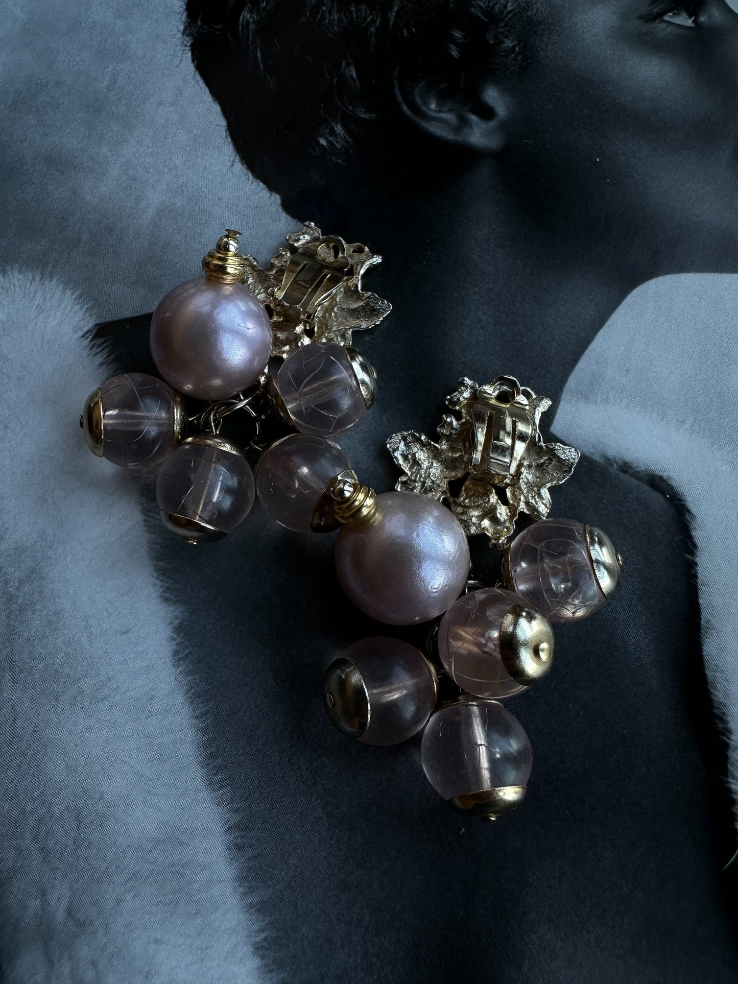 Blushing Grapevine Earrings|Vintage Baazaar