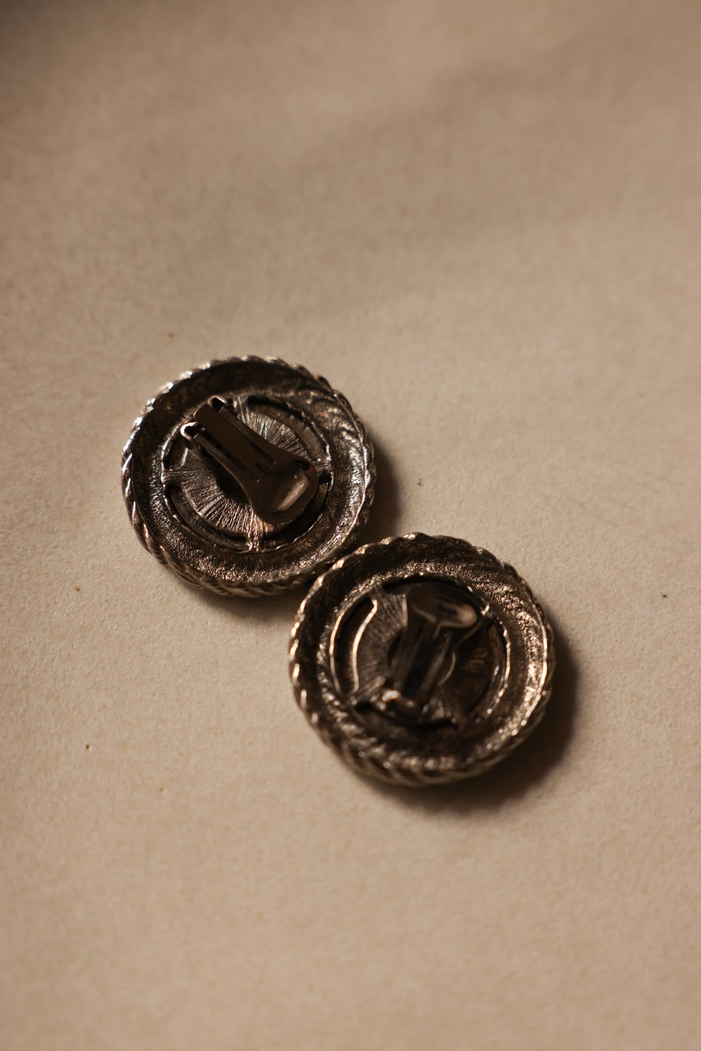 Silver-Tone Coin Clip-On Earrings