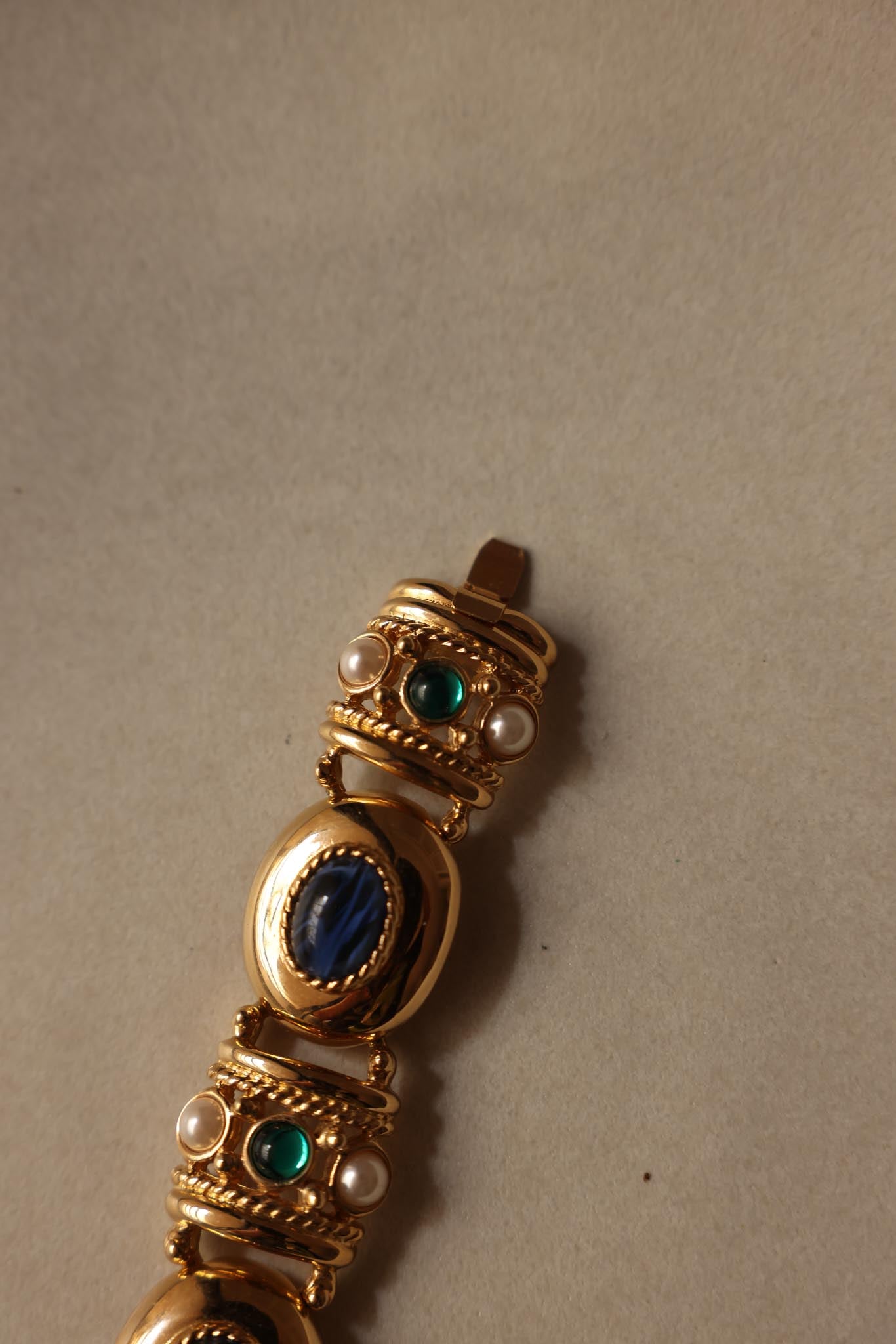 Joan Rivers Gold-Tone Bracelet with Blue and Green Accents