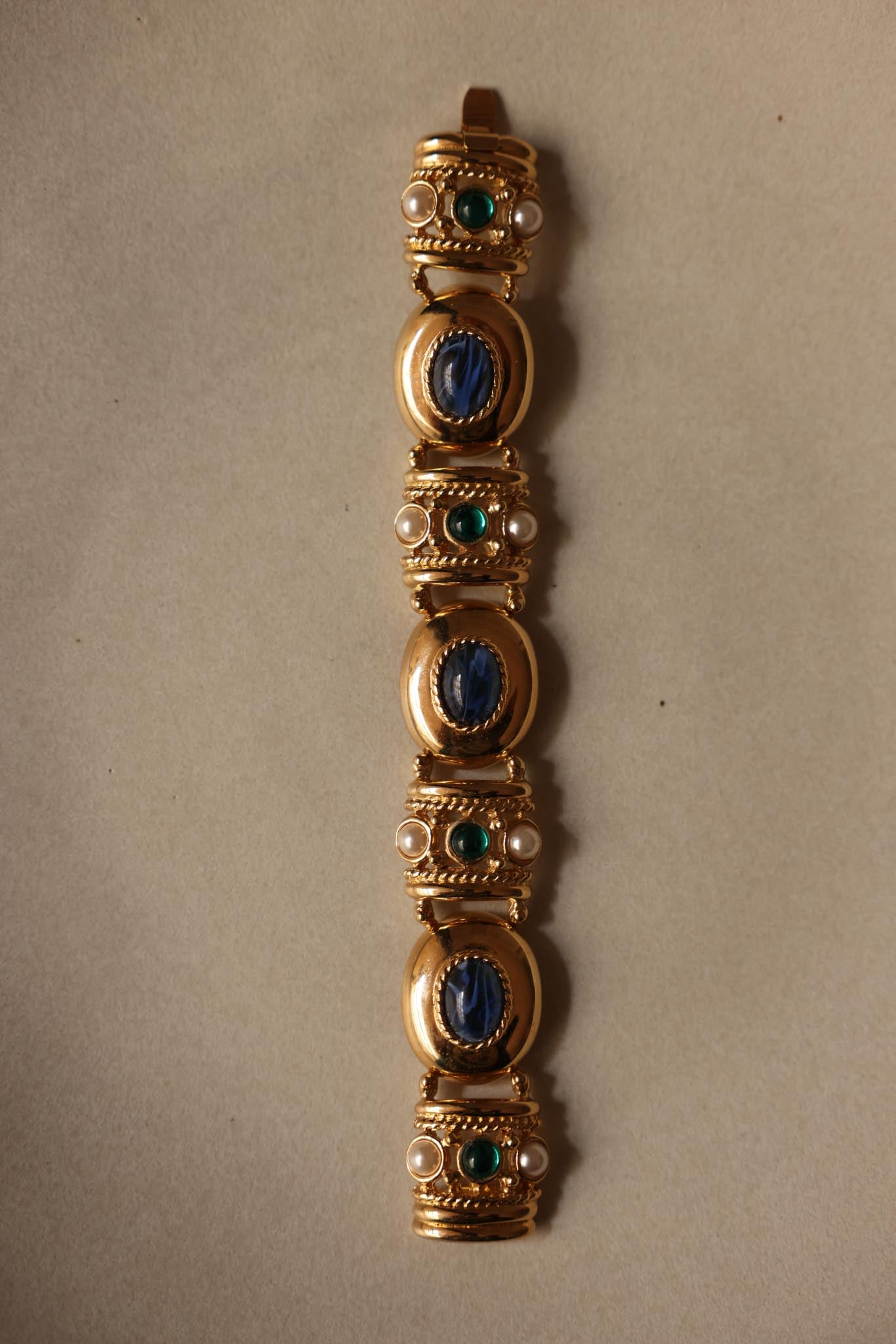 Joan Rivers Gold-Tone Bracelet with Blue and Green Accents
