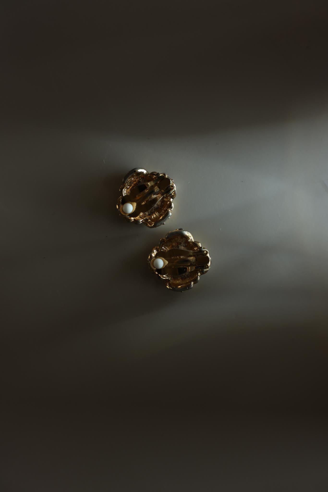 Rhinestone Clip-On Earrings