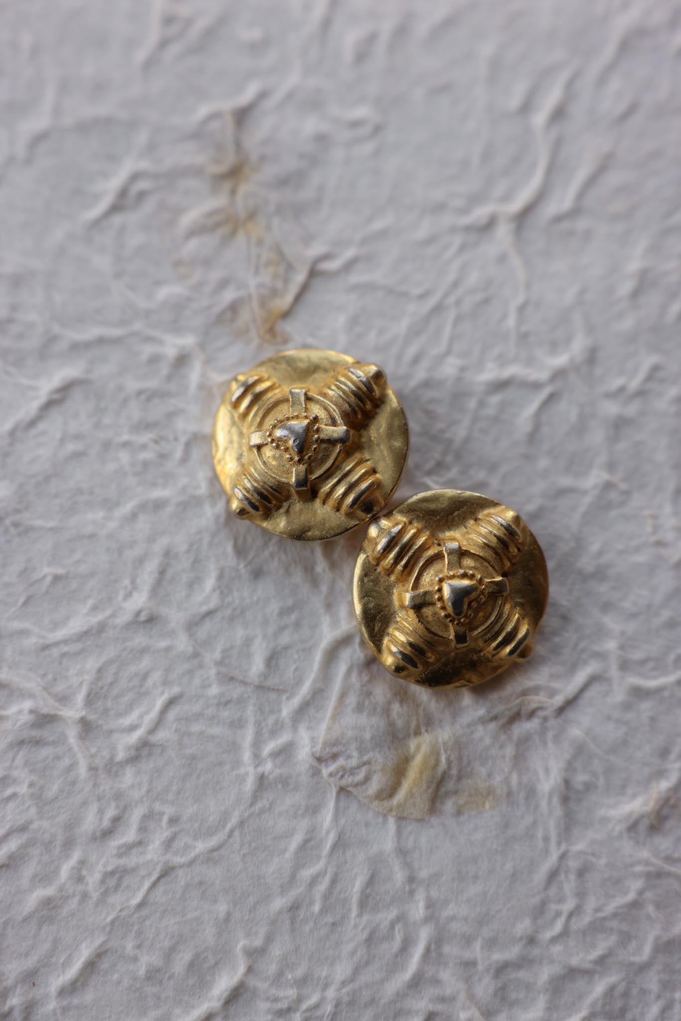 Regal Matte Gold Earrings