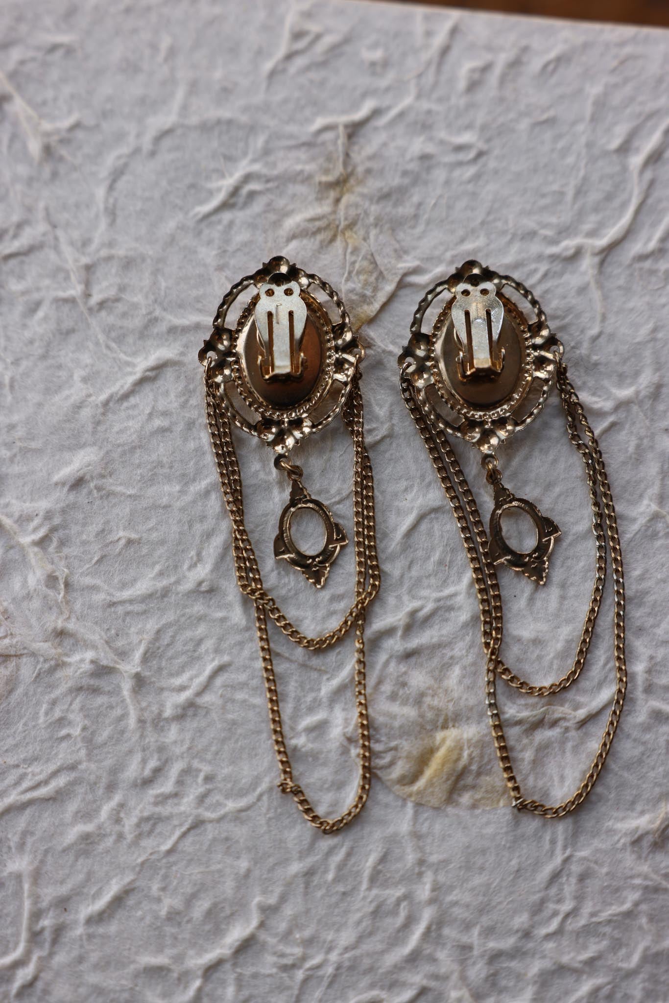 Victorian Chain Cascade Earrings|Vintage Baazaar