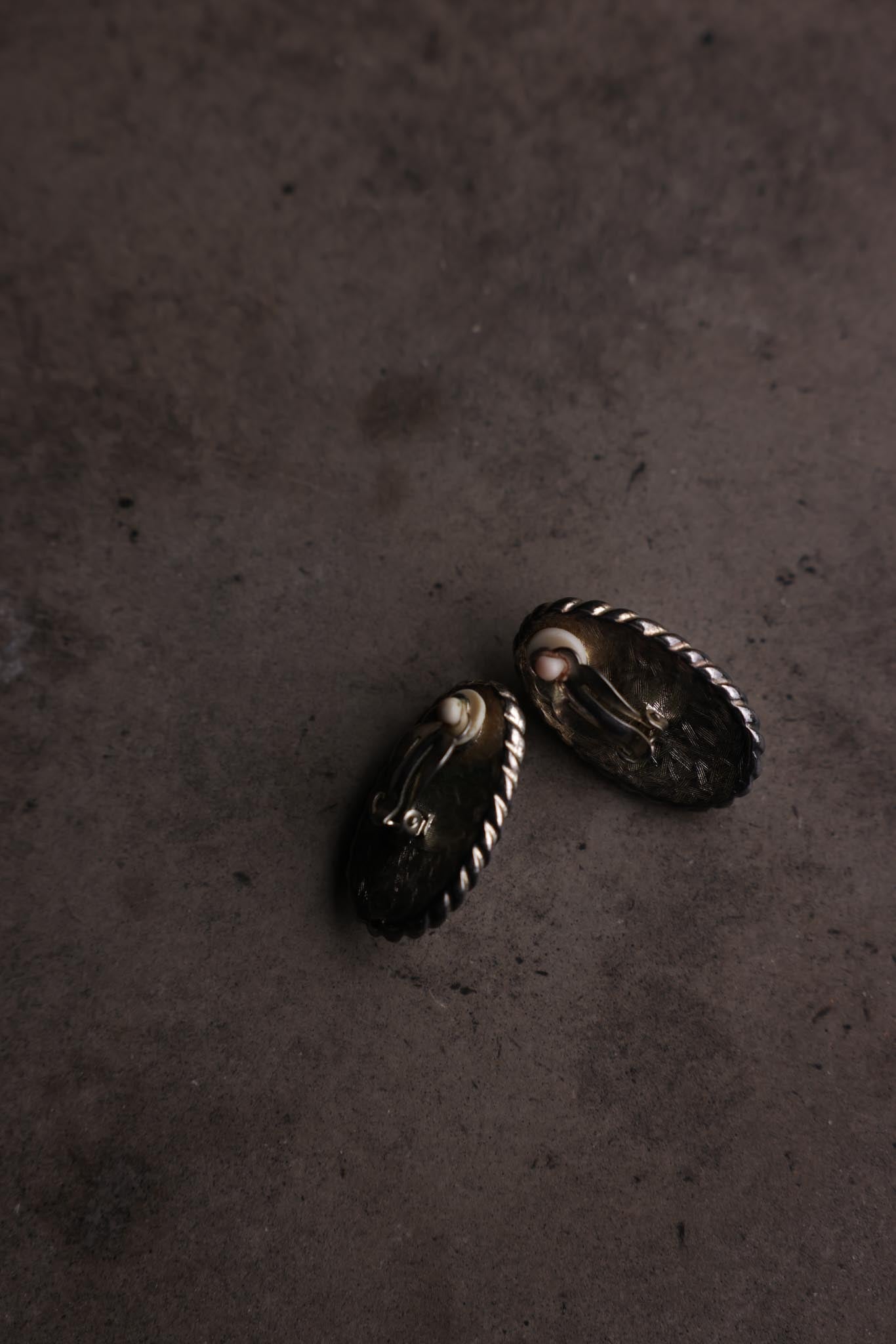 Oval Faux Pearl Clip-On Earrings
