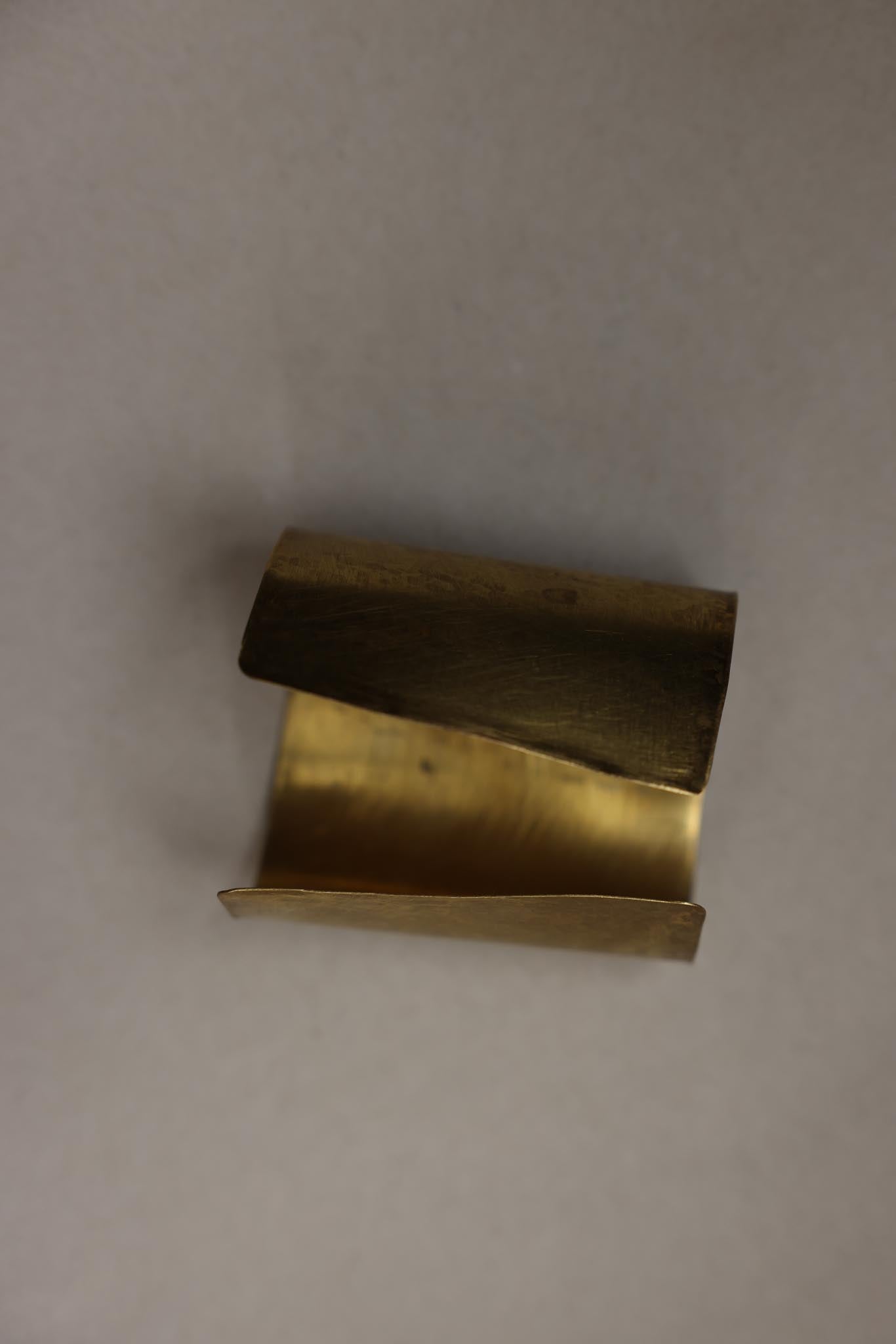 Handcrafted Brass Cuff Bracelet 2.5"