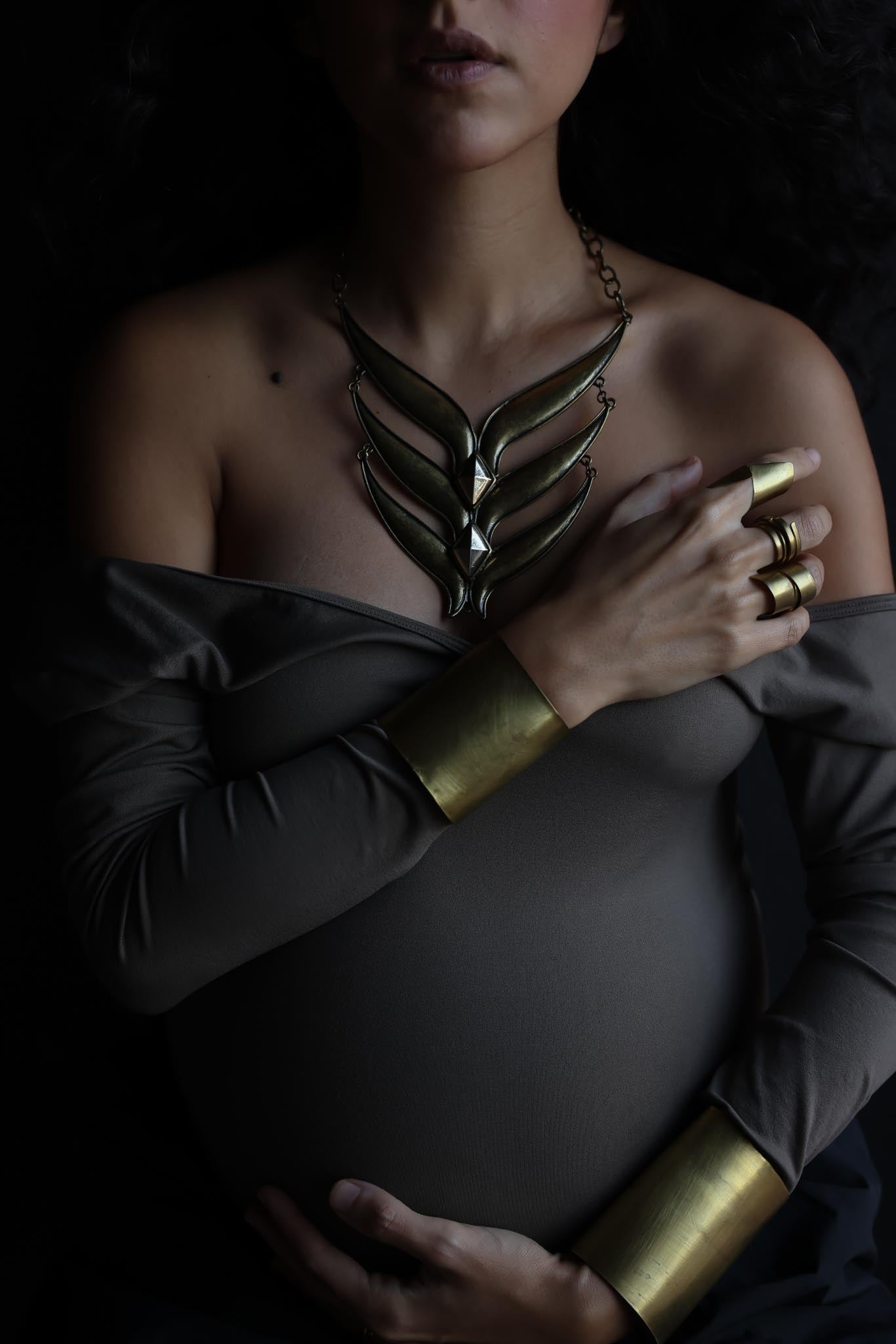Handcrafted Brass Cuff Bracelet 2.5"