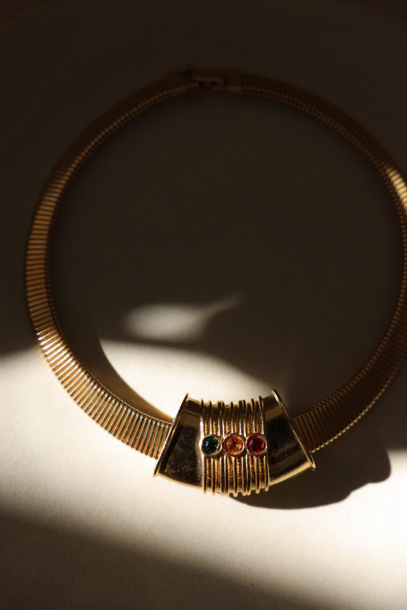 Park Lane Omega Chain Necklace with Colorful Centerpiece