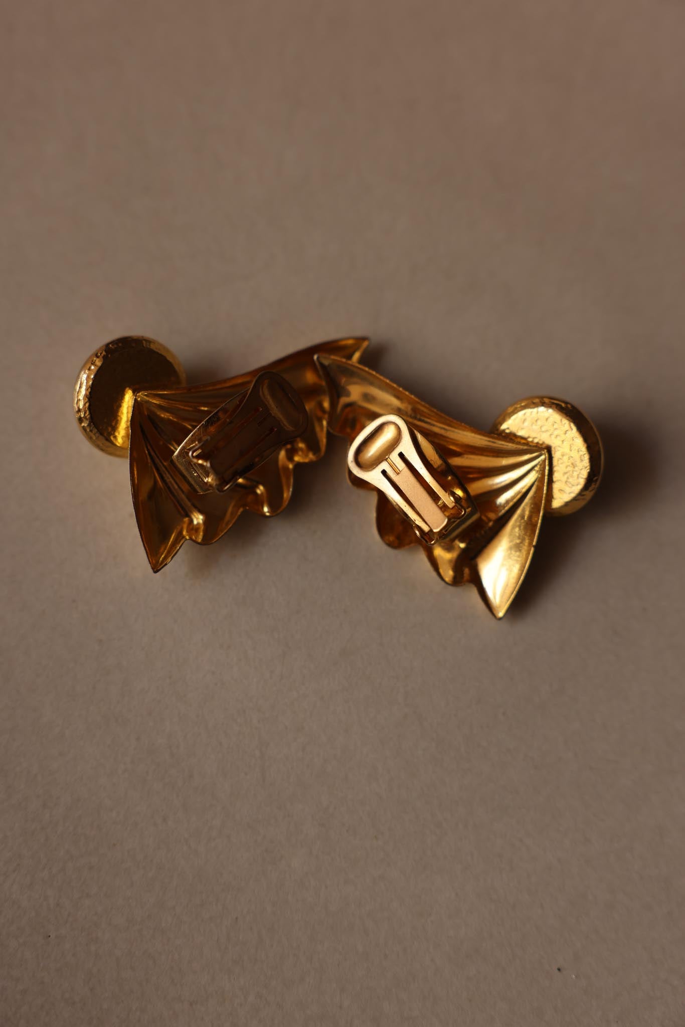 Golden Comet Clip-On Earrings