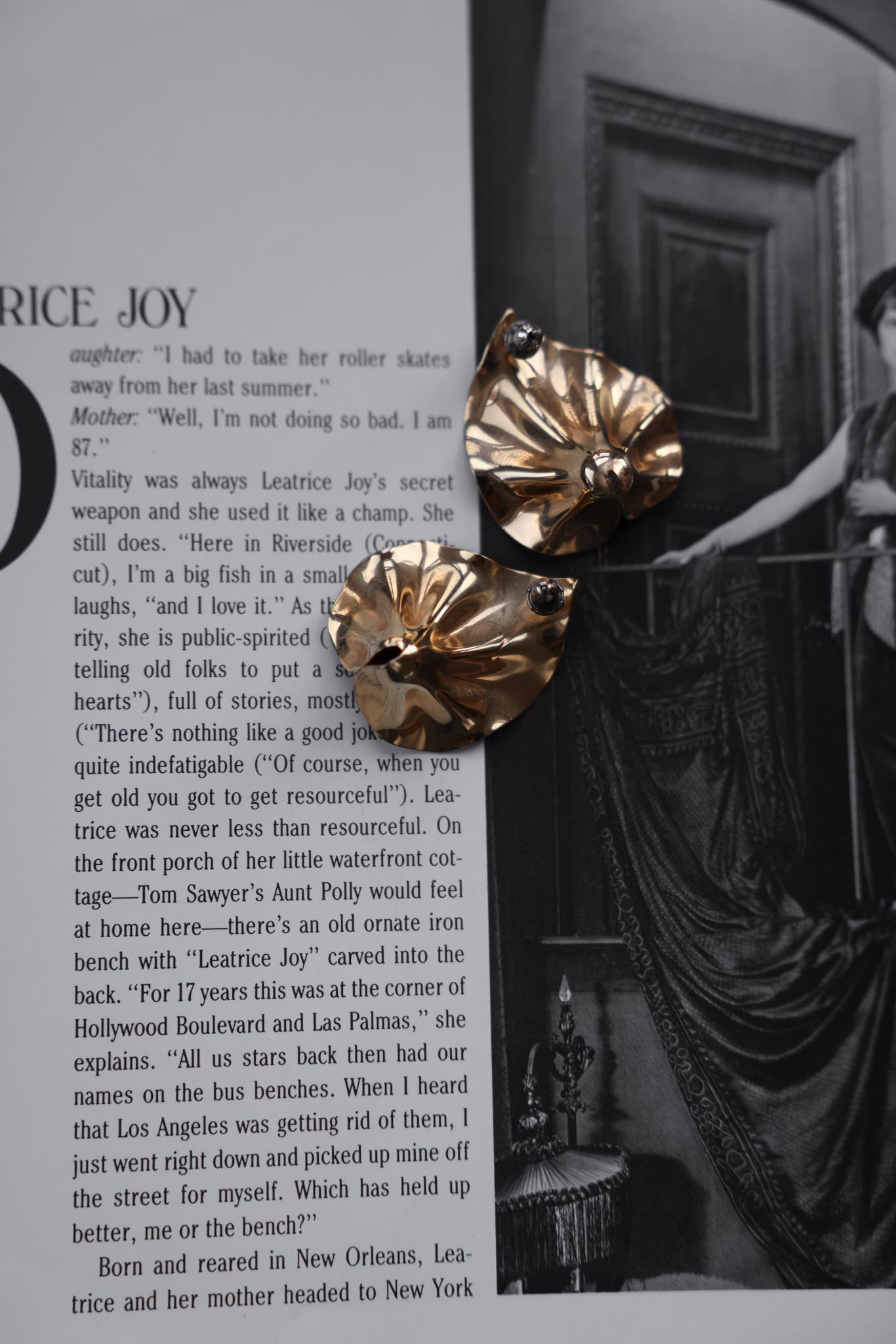 Radiant Floral Crystal Earrings|Vintage Baazaar