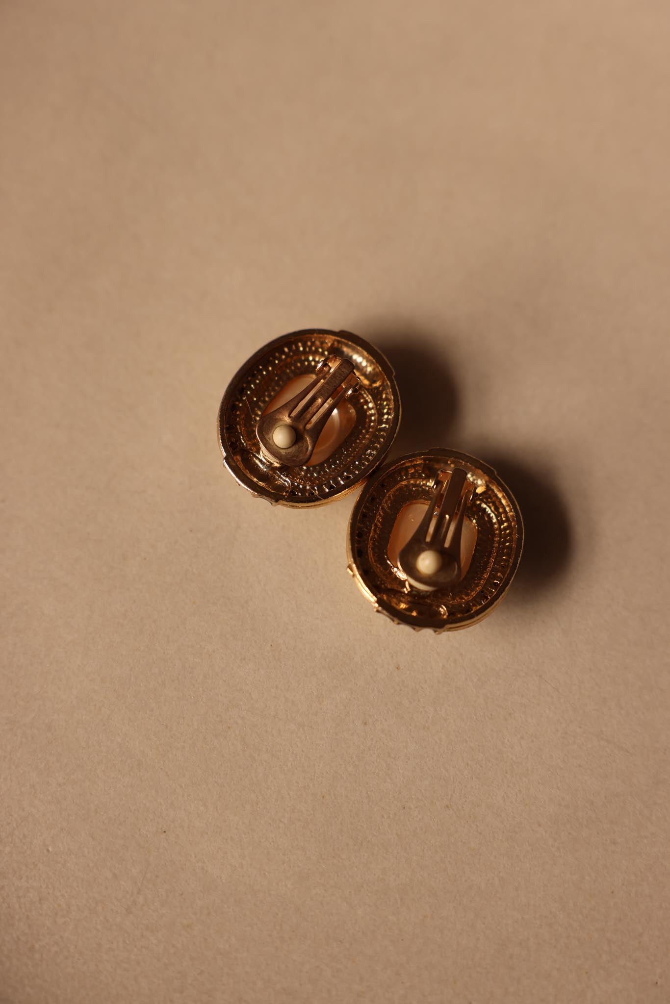 Faux Pearl and Rhinestone Clip-On Earrings