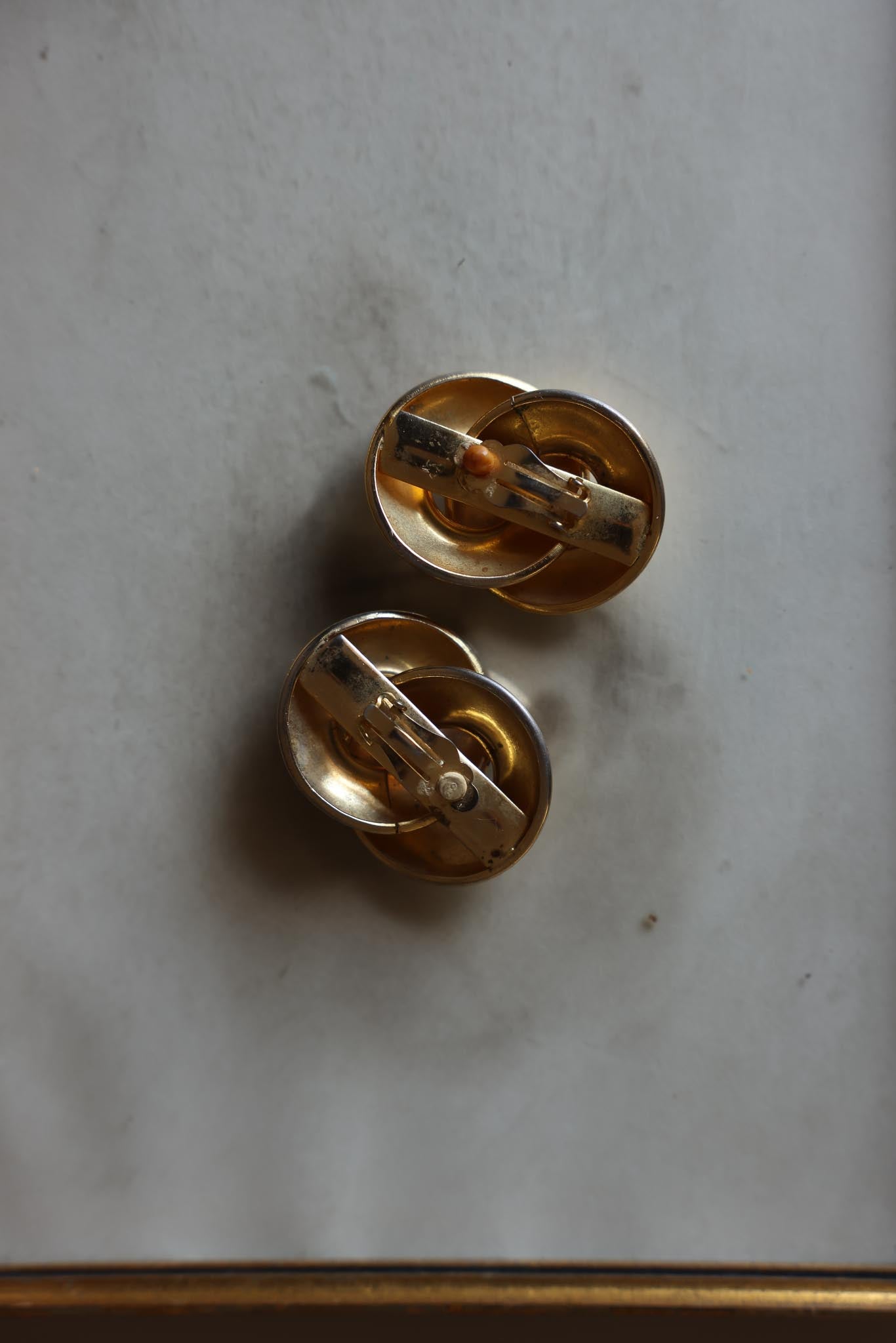 Gold-Tone Twisted Knot Clip-On Earrings|Vintage Baazaar