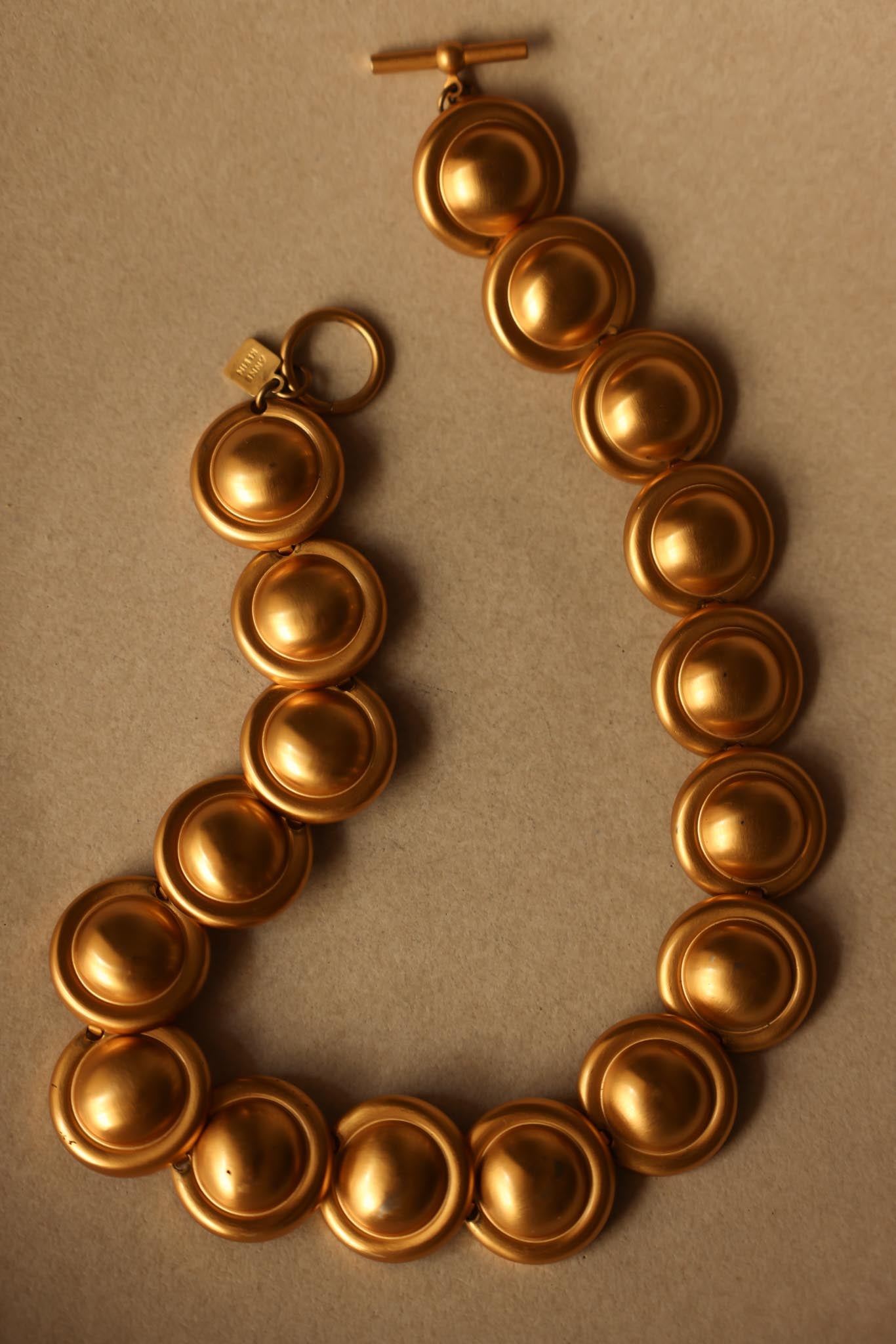 Matte Gold Collar Necklace Anne Klein