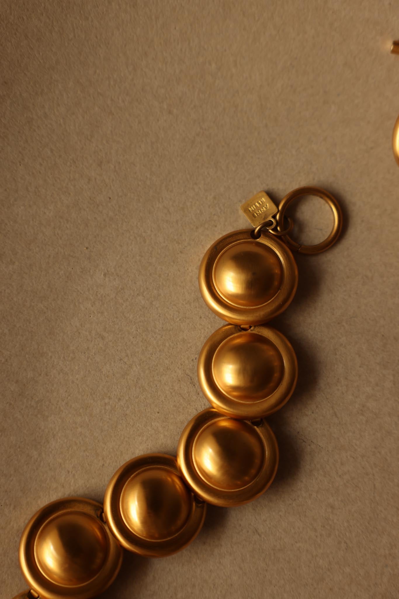Matte Gold Collar Necklace Anne Klein