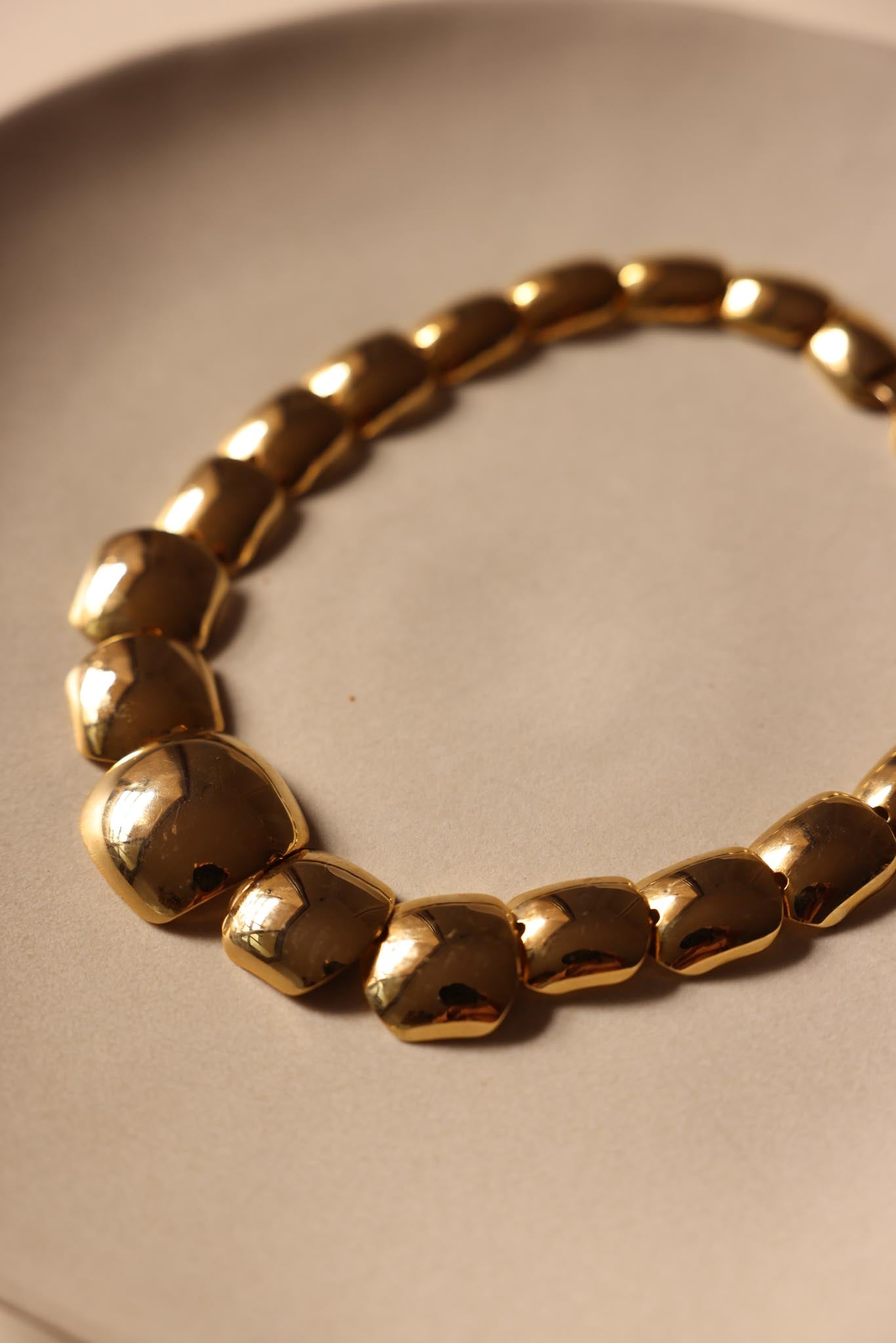 Gold-Tone Chunky Link Necklace