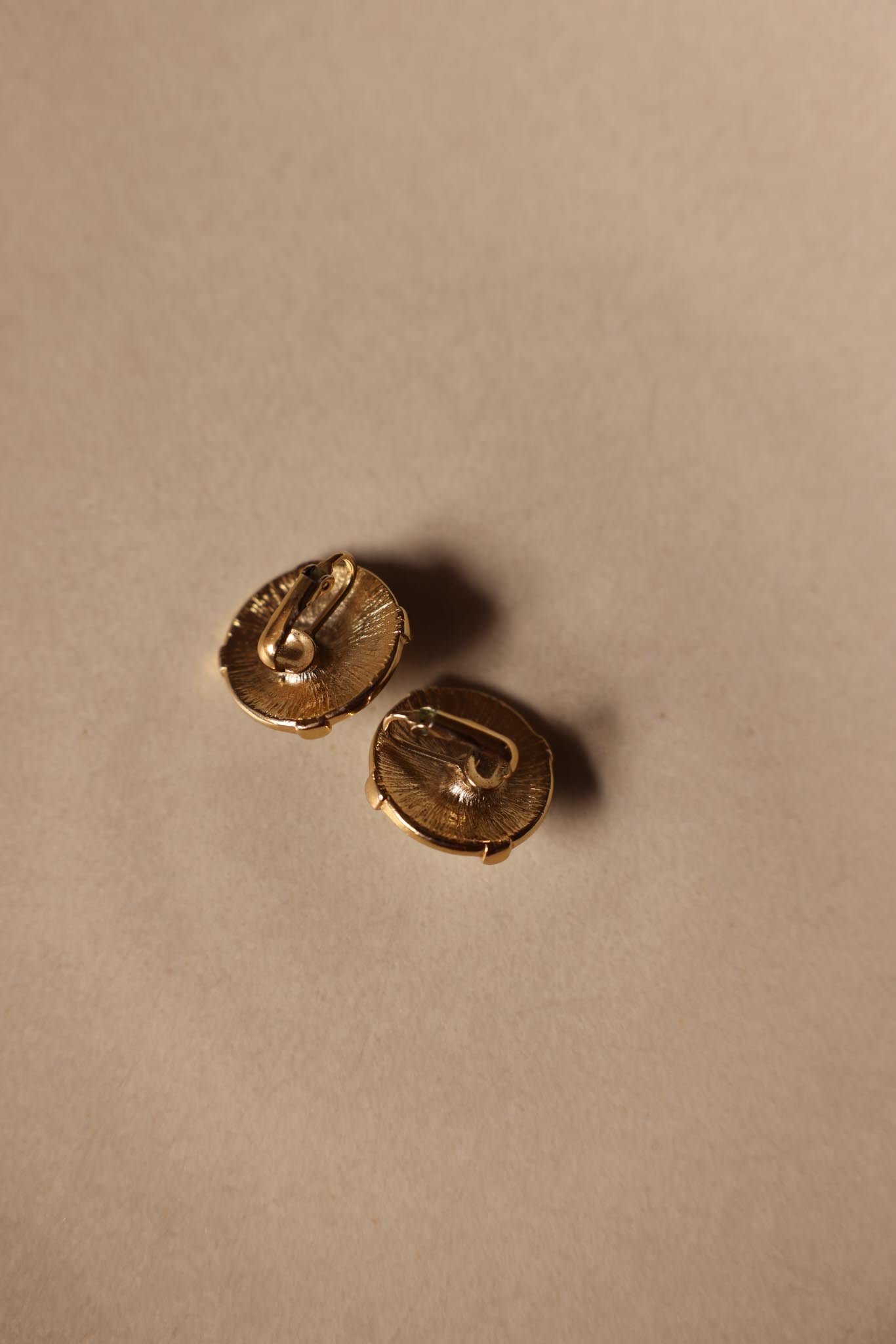 Gold-Tone Clip-On Earrings with Faux Pearls and Rhinestones