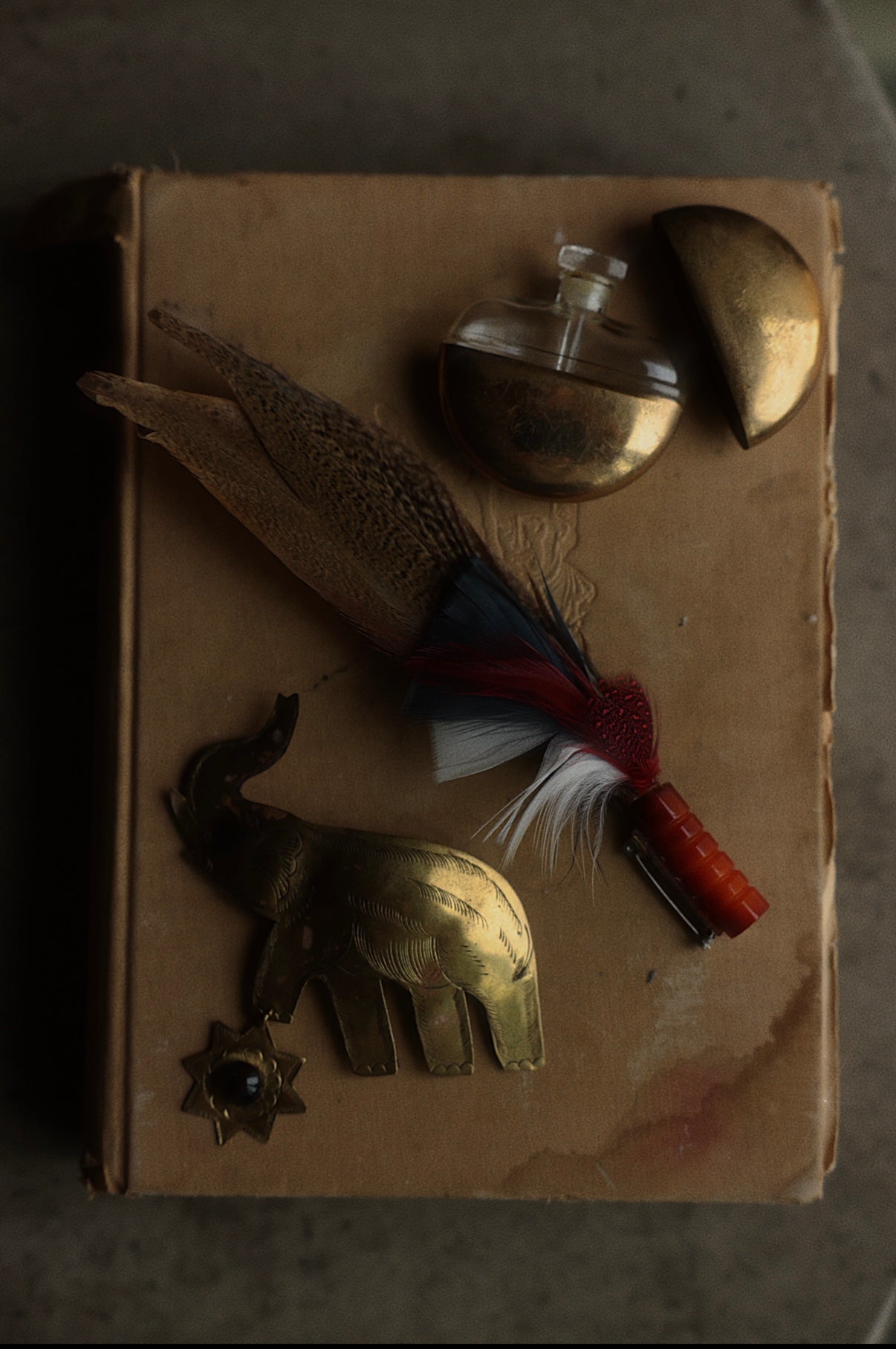 1920s Feather Hat Brooch