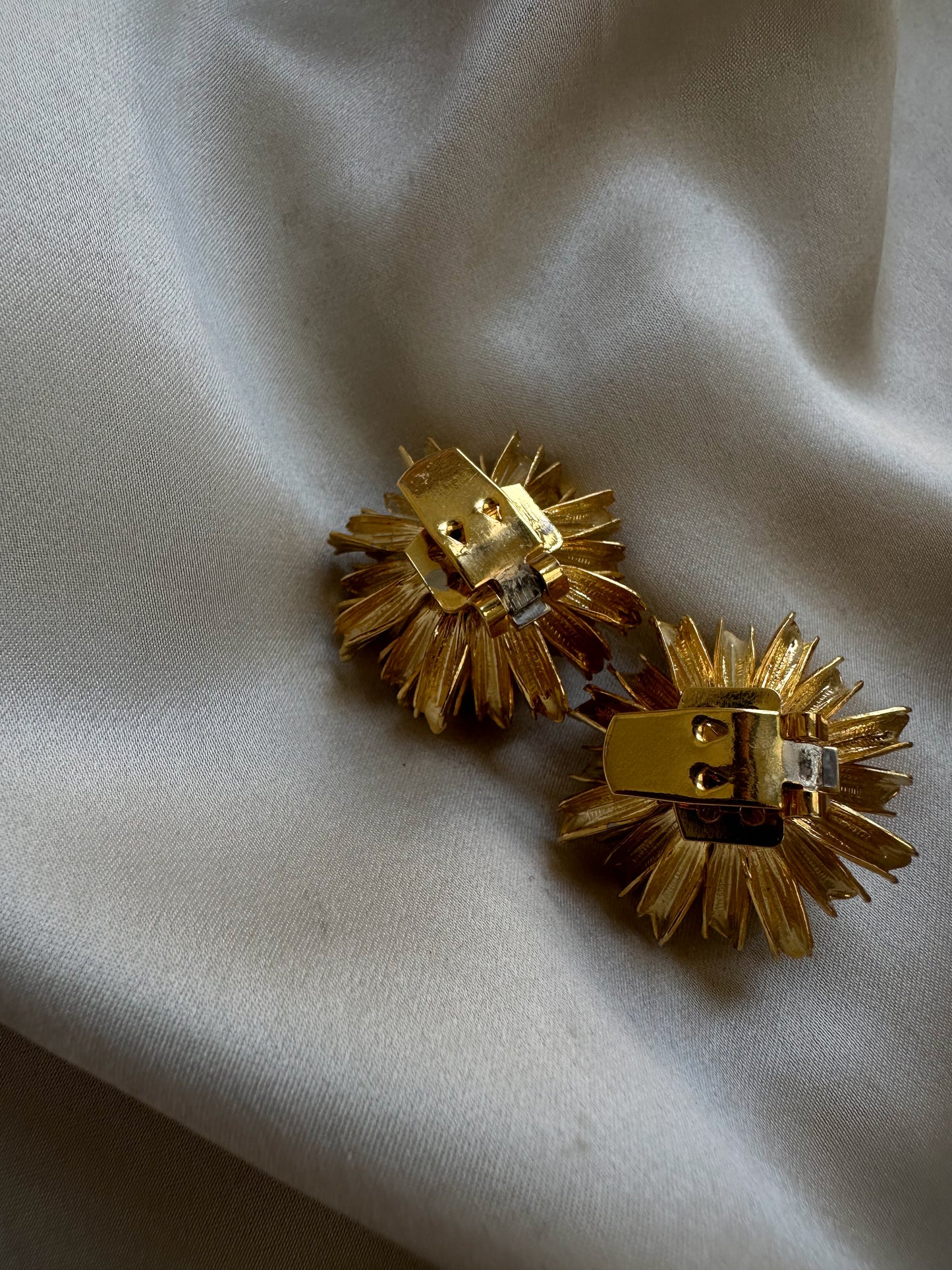 Golden Sunburst Shoe Clips