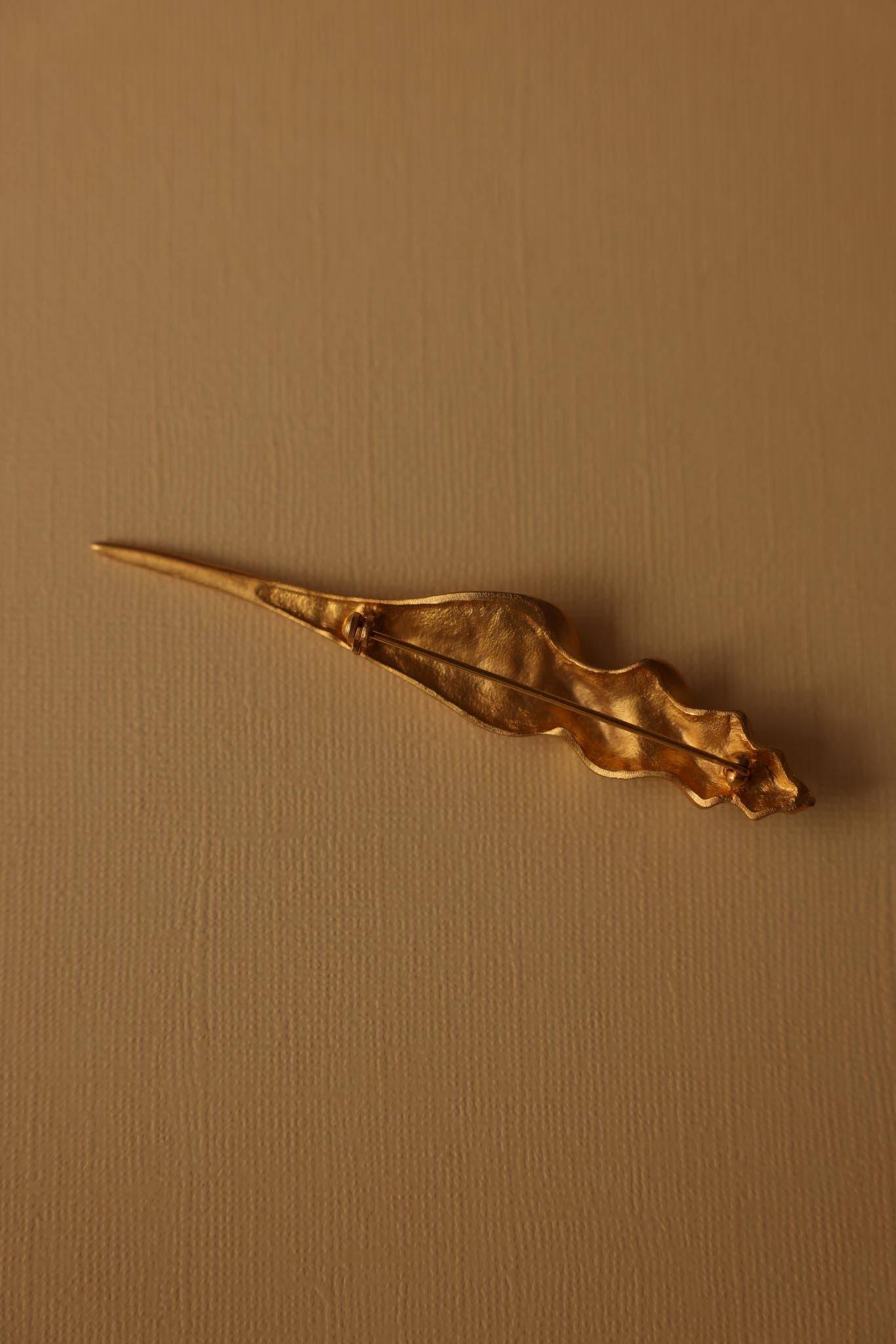 Golden Wave Brooch