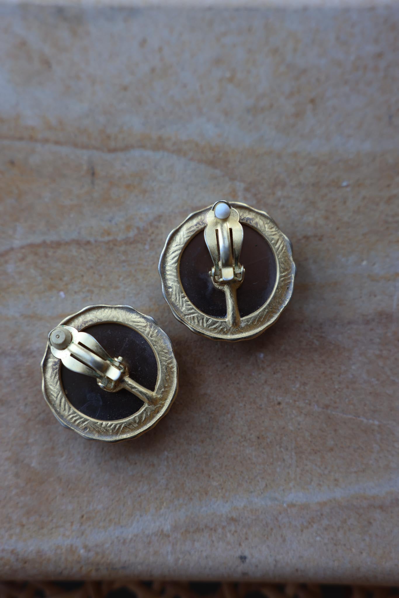 Bronze Moon Earrings|Vintage Baazaar