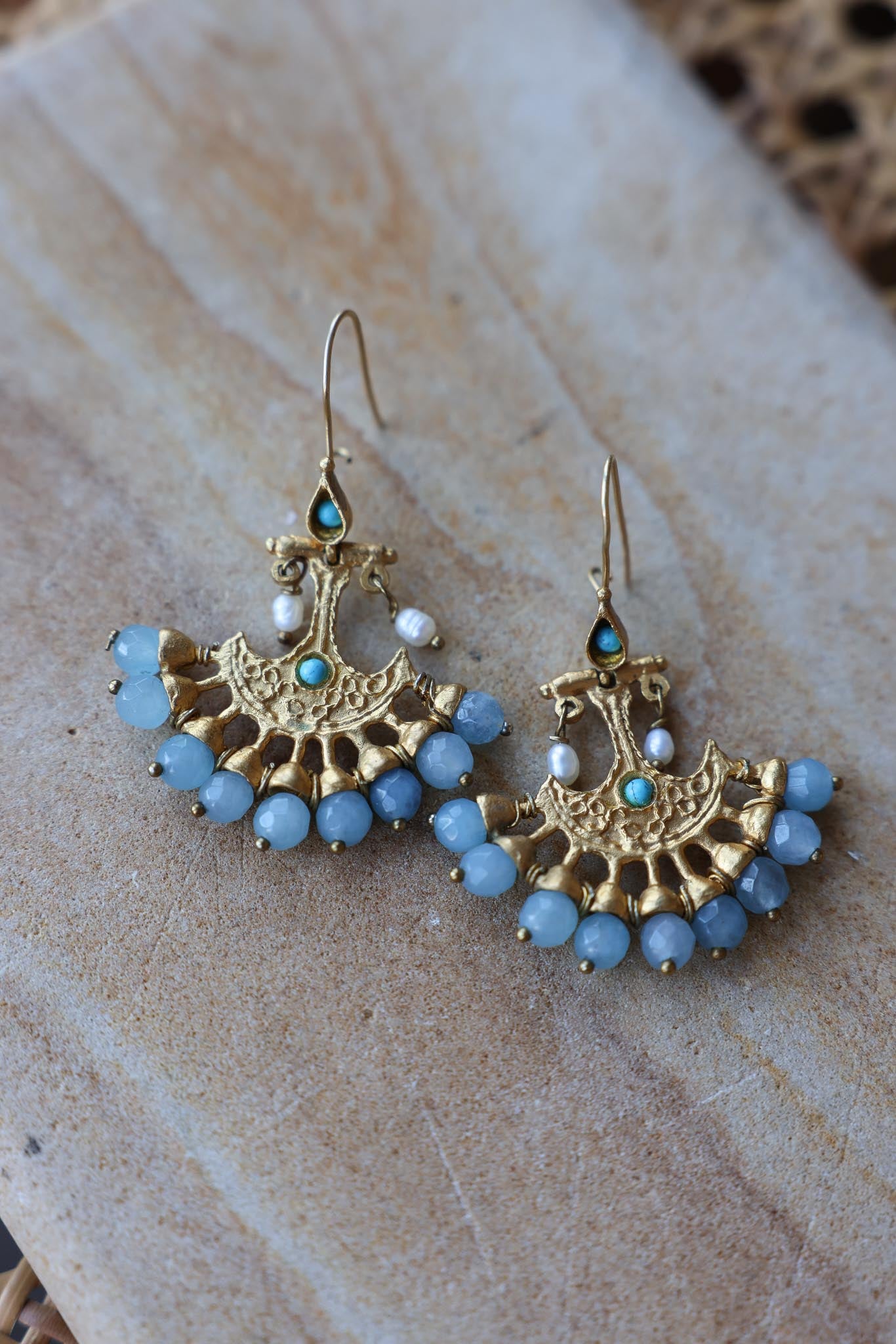 Celestial Dawn Chandlier Earrings|Vintage Baazaar