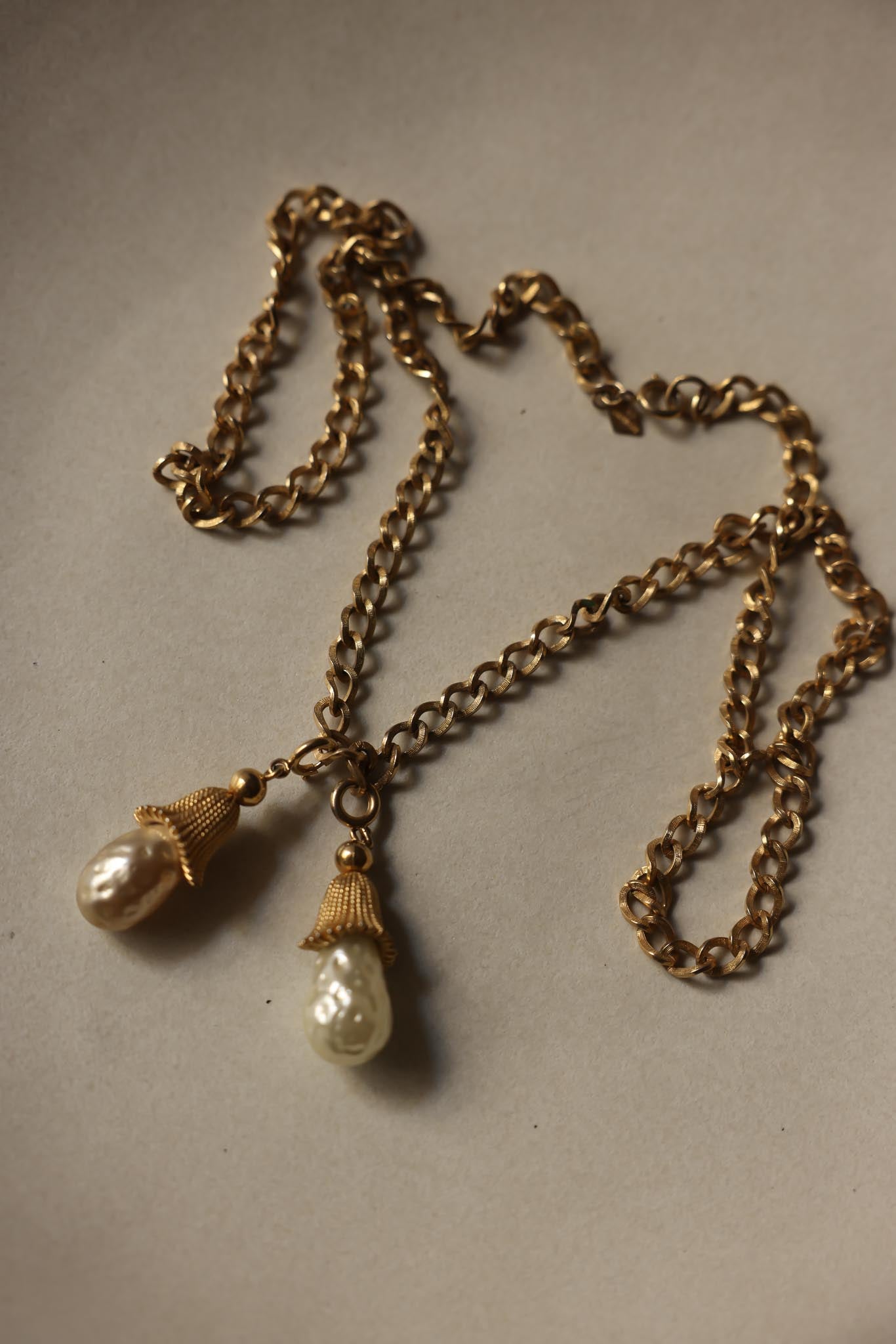 Sarah Coventry Gold-Tone Necklace with Faux Pearls