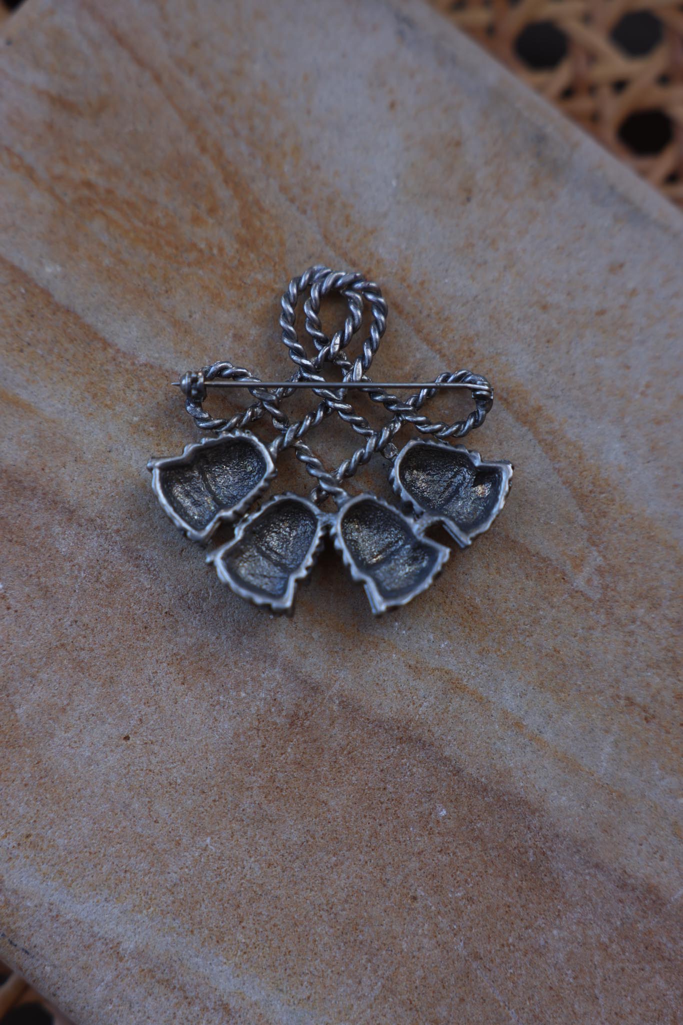 Silver Tone Bell Brooch|Vintage Baazaar