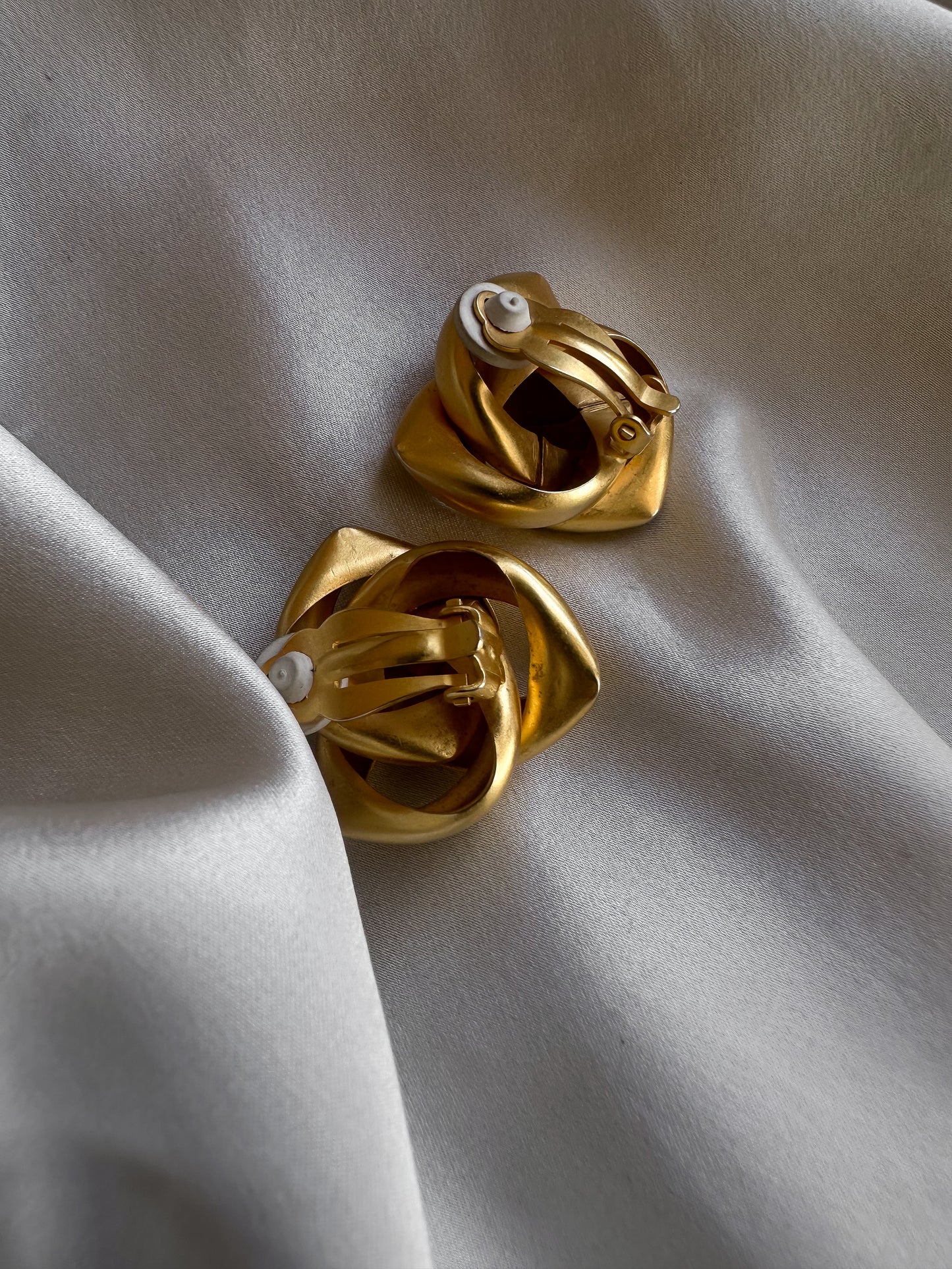 Matte Gold Knot Earrings