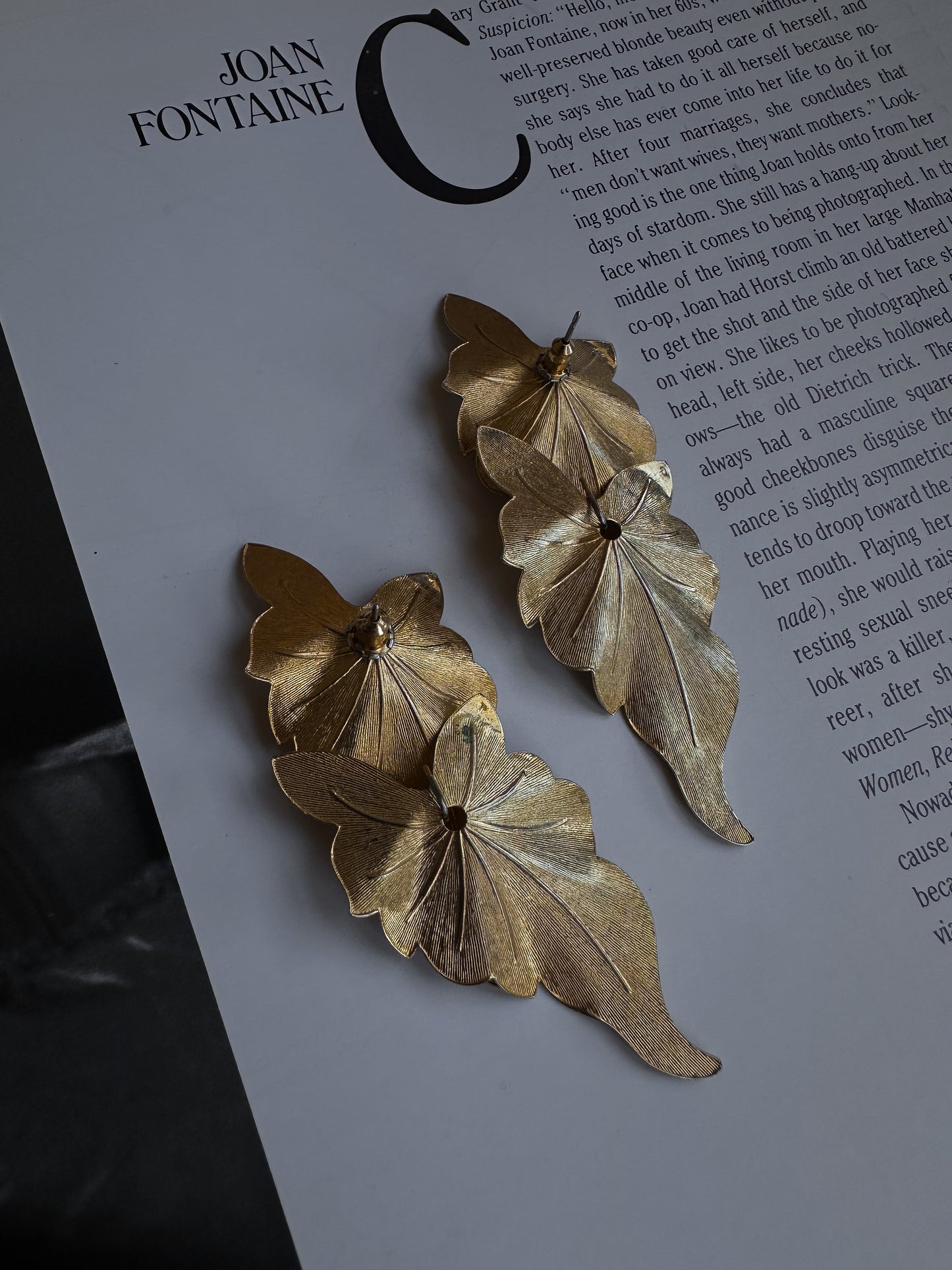 Golden Leaf Cascade Earrings|Vintage Baazaar