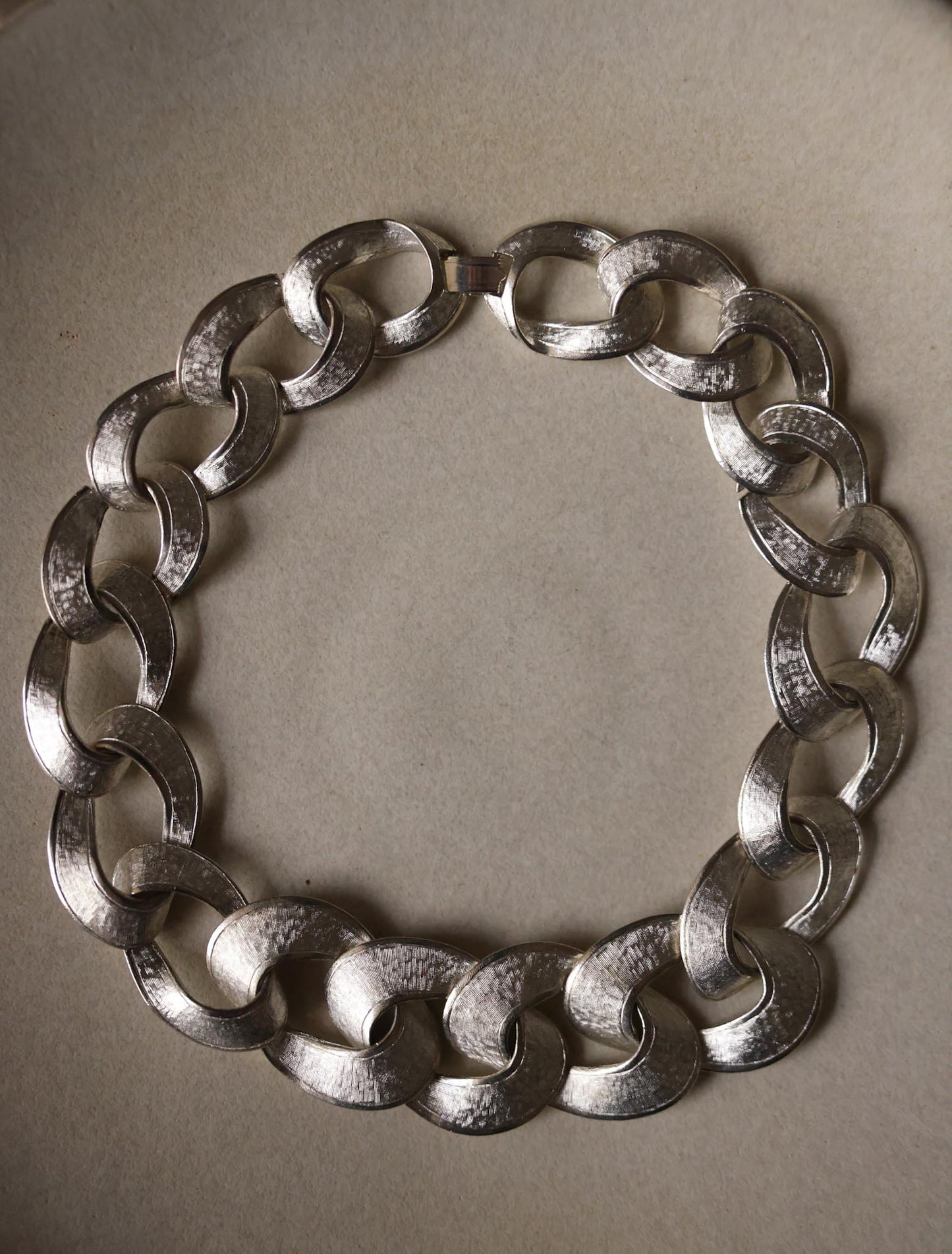 Silver Link Chain Necklace|Vintage Baazaar