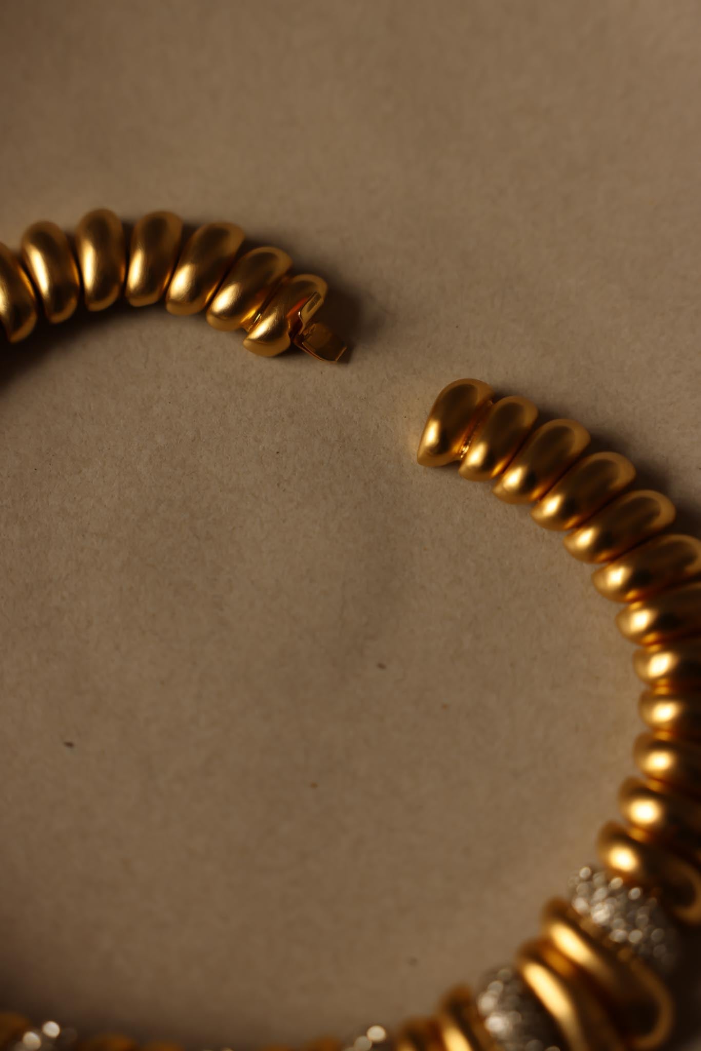VINTAGE LES BERNARD PAVÉ ARTICULATE NECKLACE