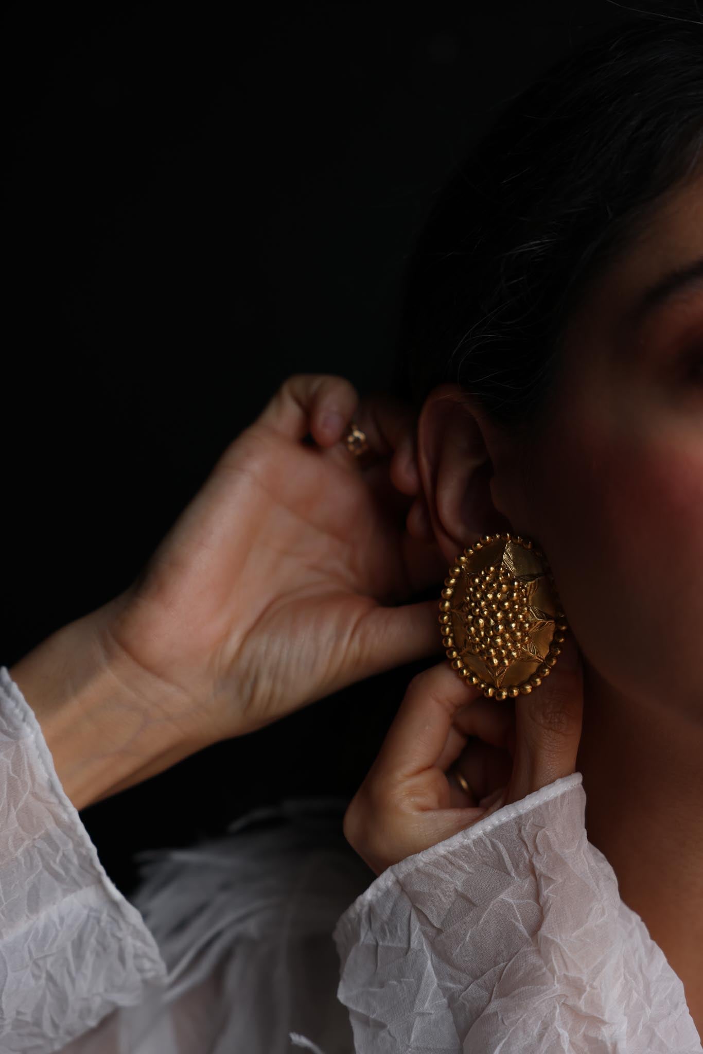 1980s Valentino 10K Clip-On Earrings