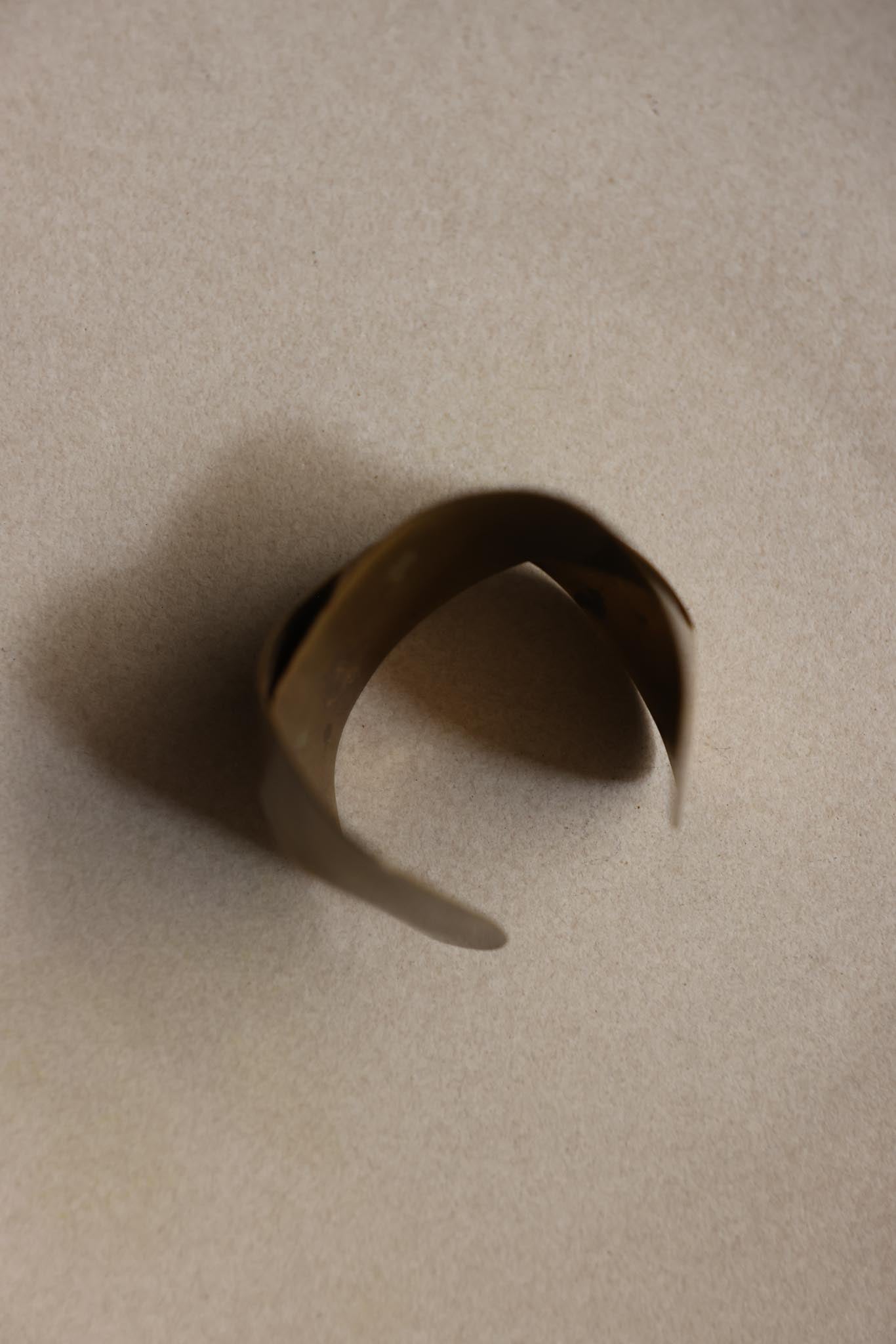 Sculptural Brass Cuff Bracelet|Vintage Baazaar