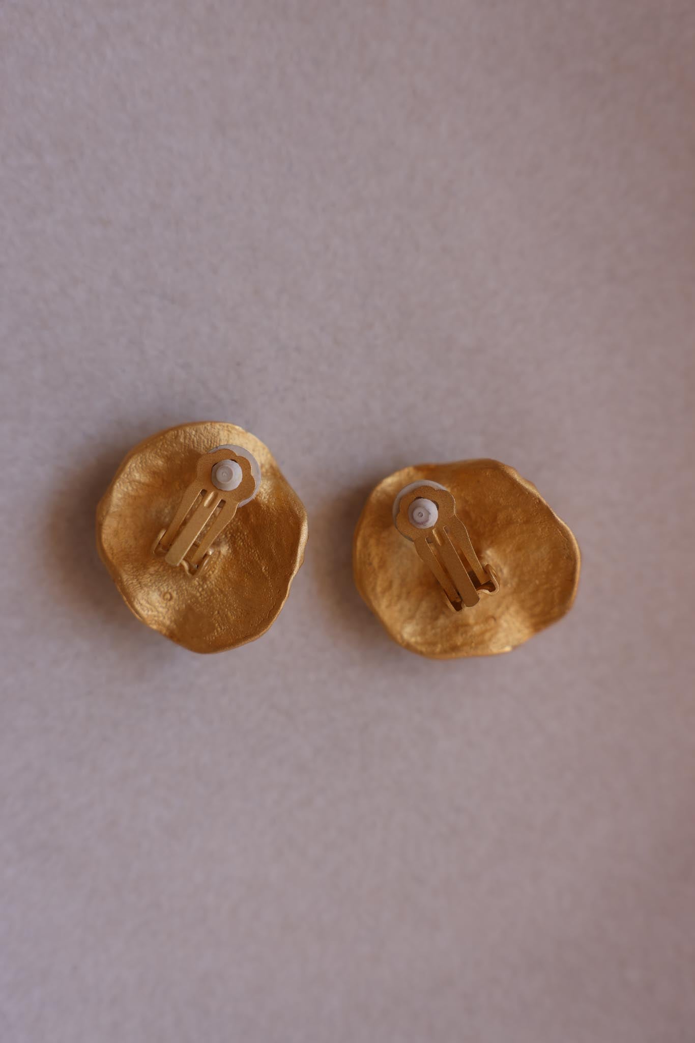 Matte Gold Wave Earrings|Vintage Baazaar