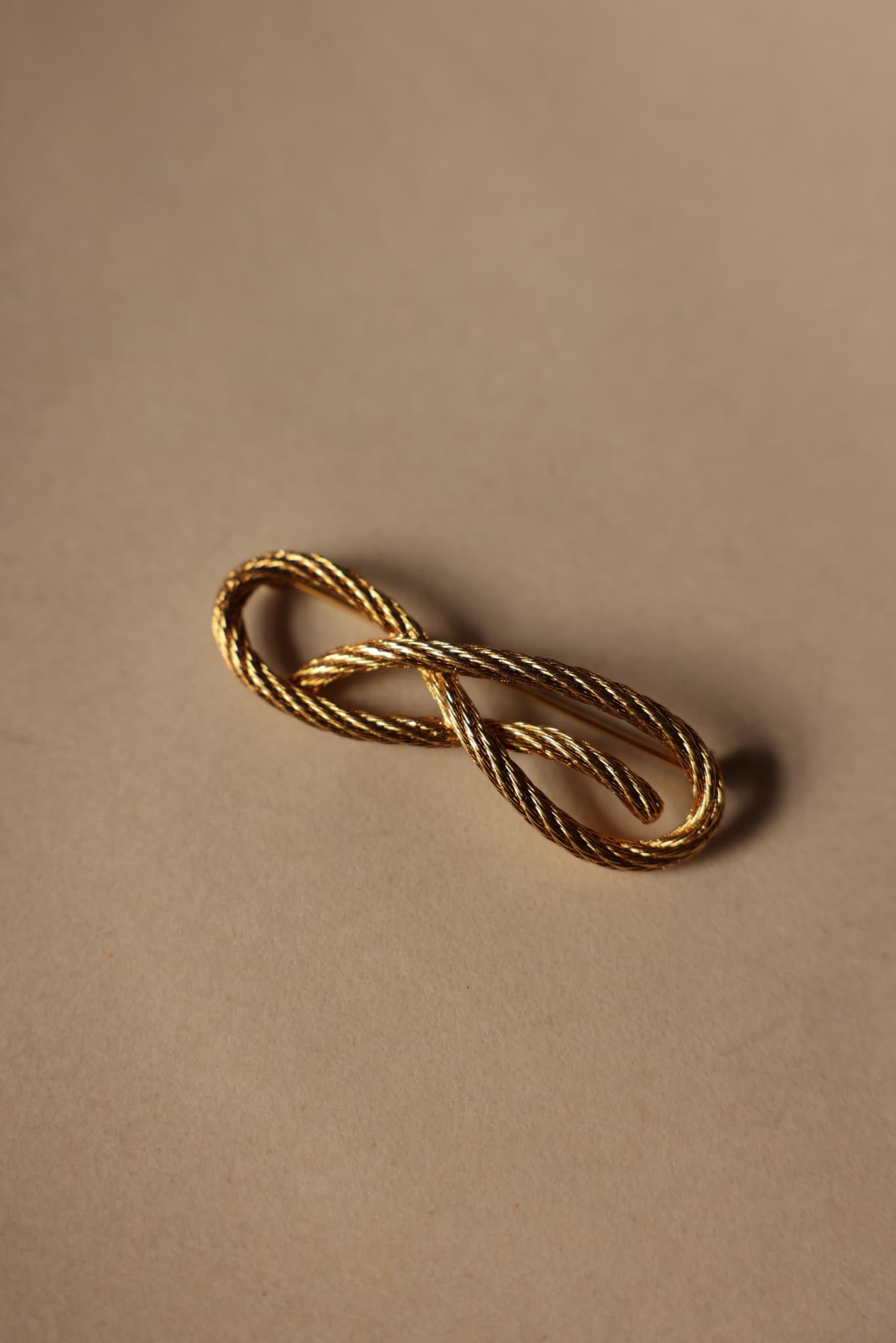 Twisted Rope Infinity Brooch