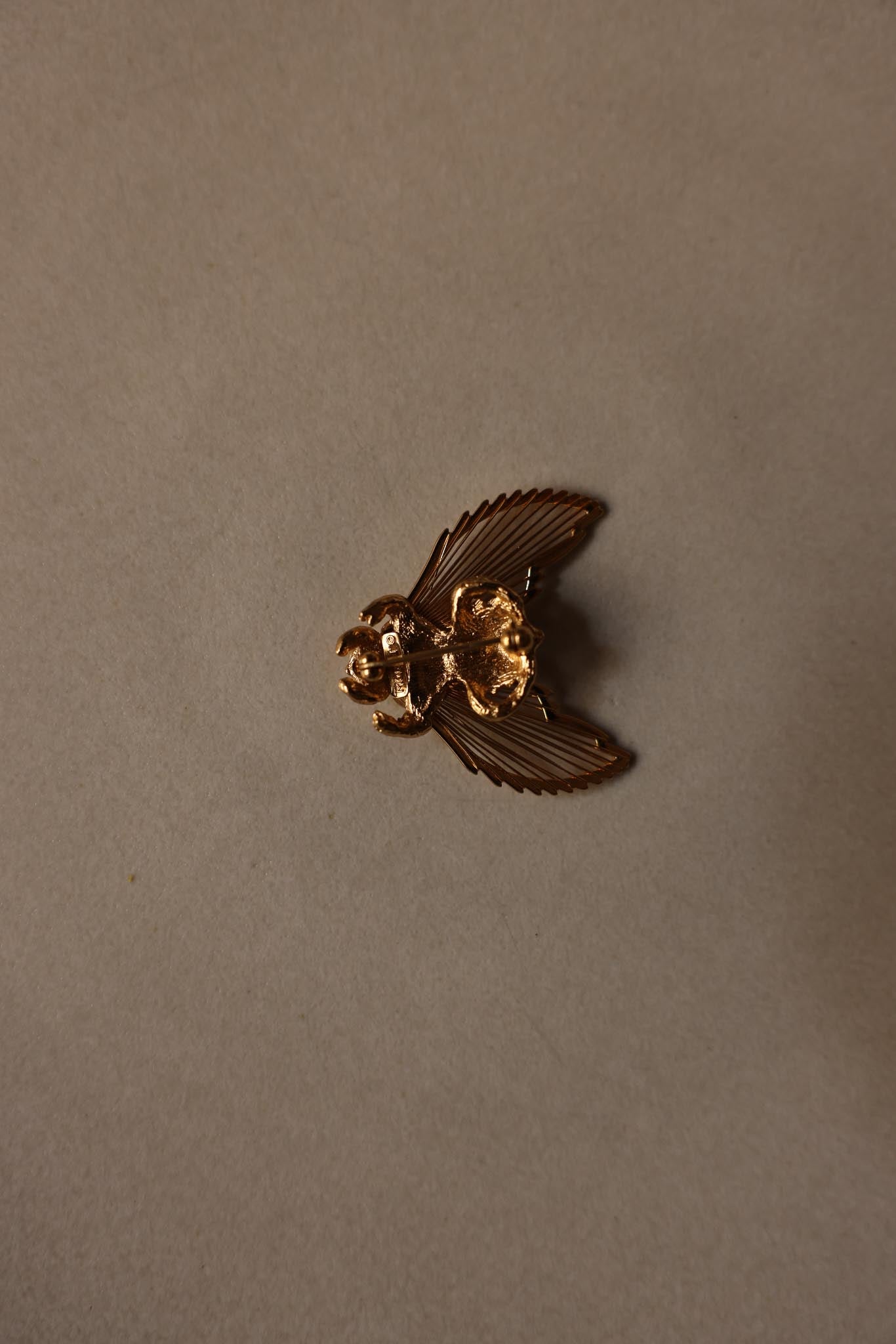 Monet Gold-Tone Bee Brooch|Vintage Baazaar