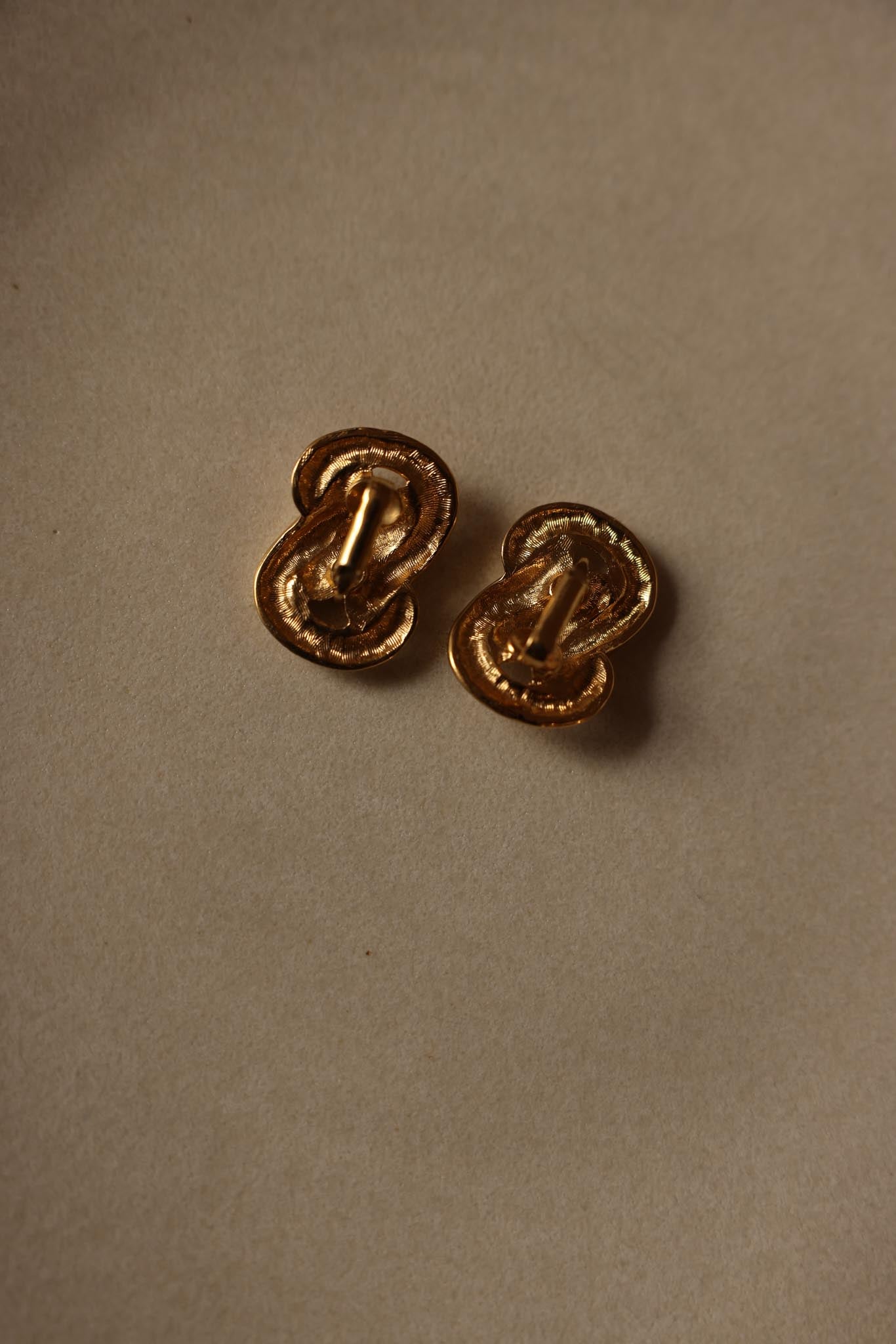 Gold-Tone Knot Clip-On Earrings