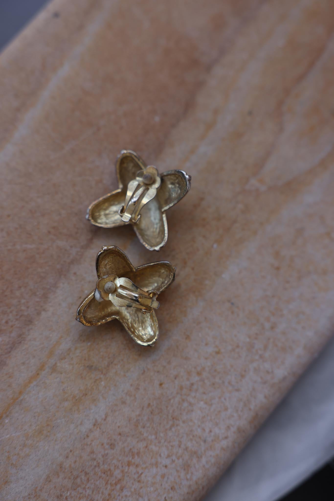 Brass Orbit Earrings|Vintage Baazaar